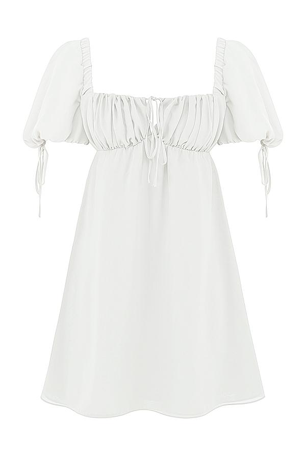 Princess  ivory georgette mini dress - sale Product Image