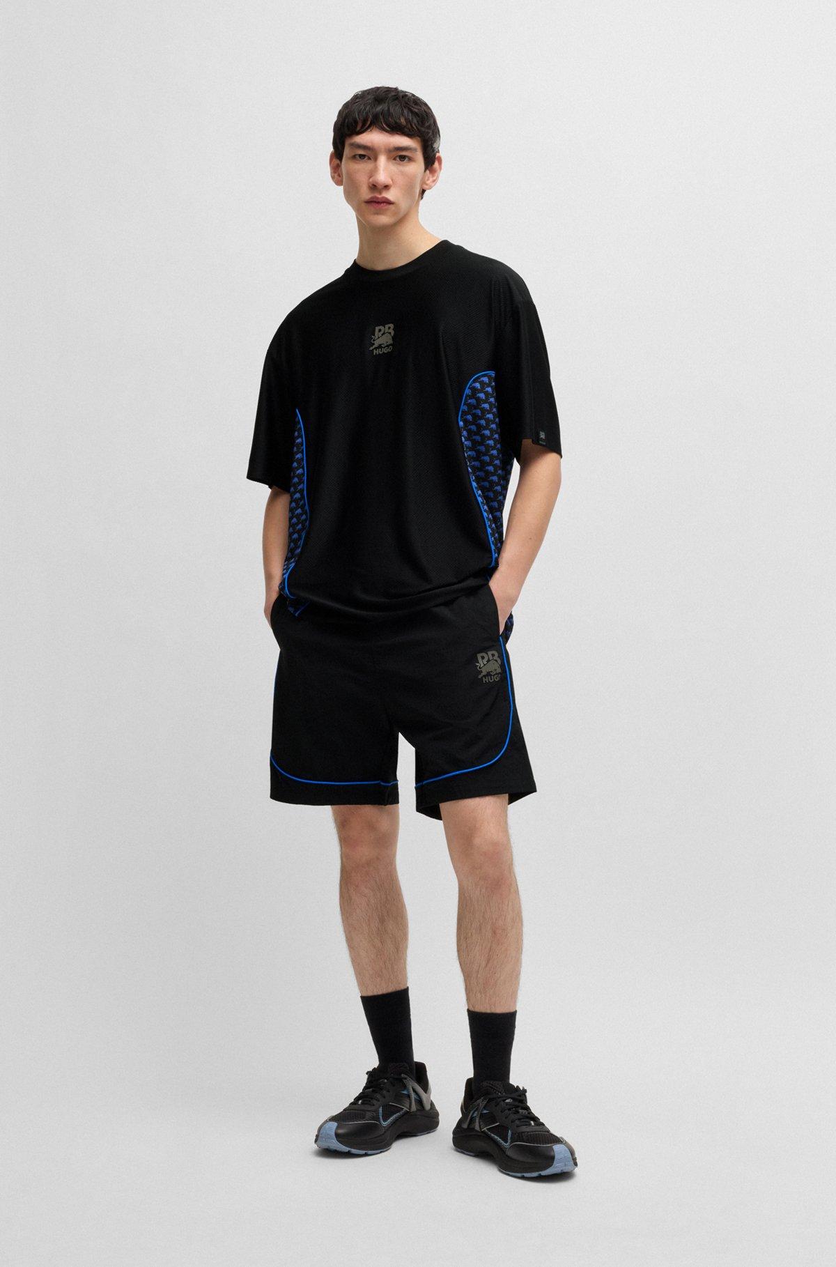 HUGO x RB drawstring shorts with piping details Product Image