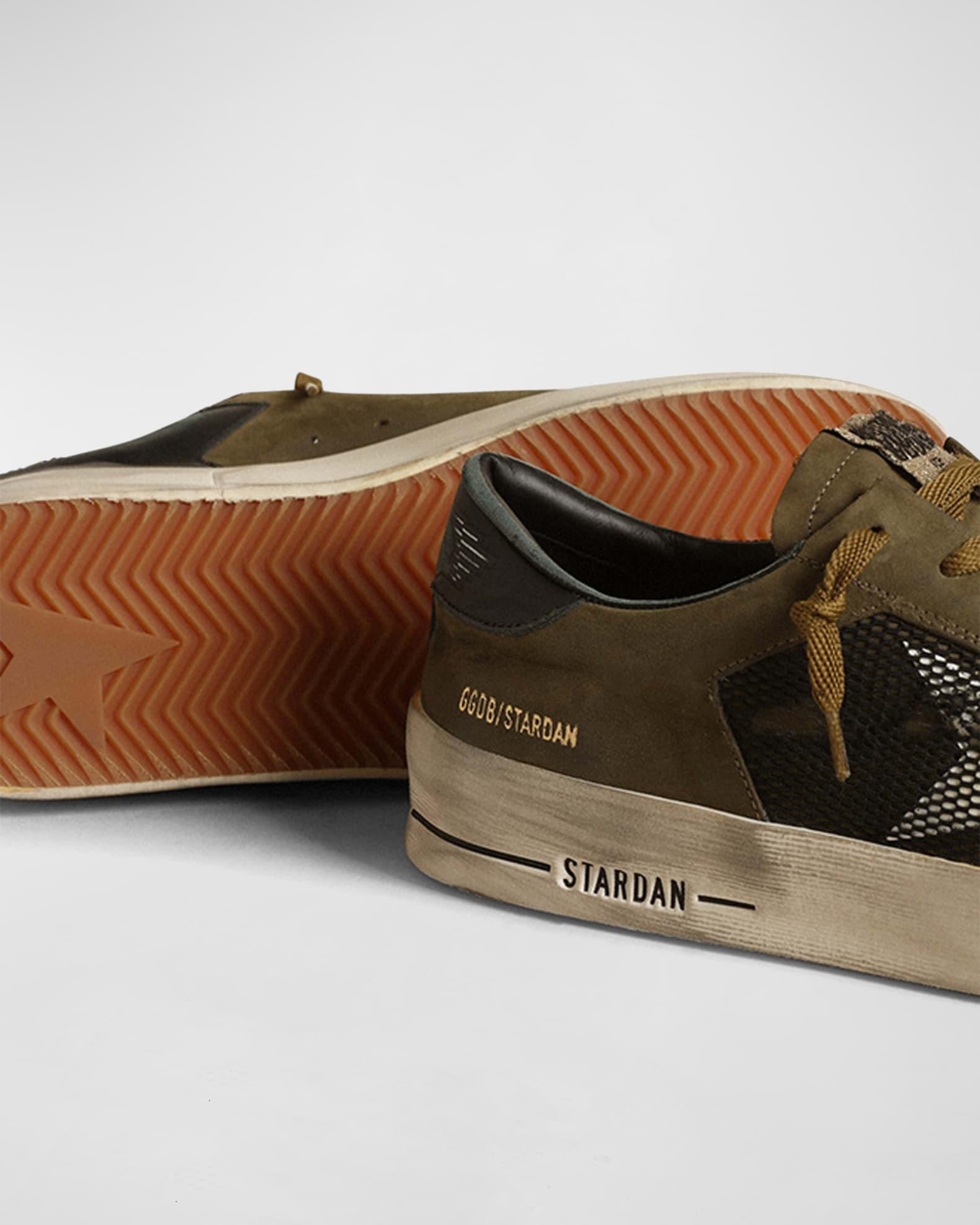 Men's Stardan Leather & Mesh Low-Top Sneakers Product Image