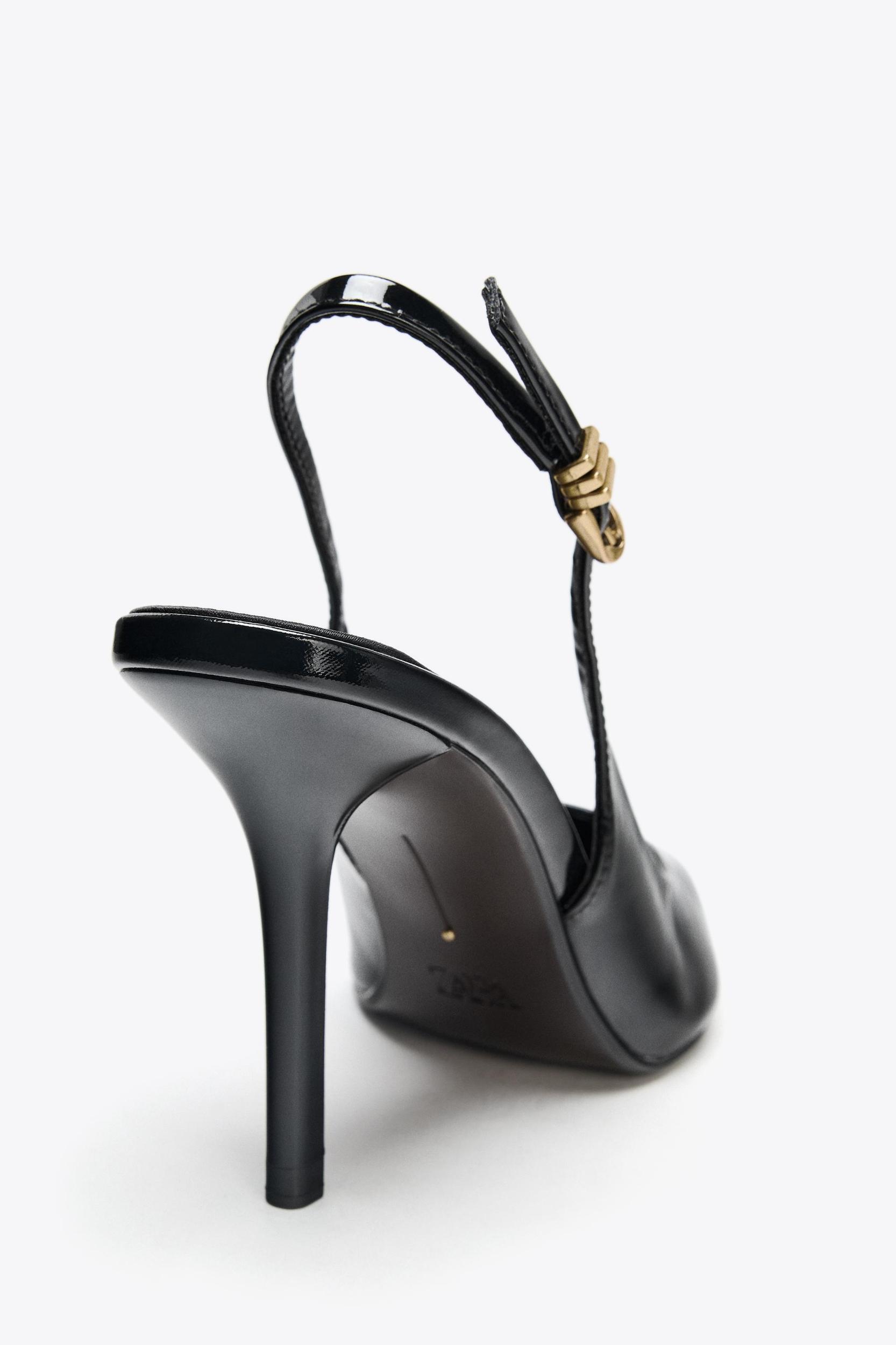 METAL BUCKLE HEELS Product Image