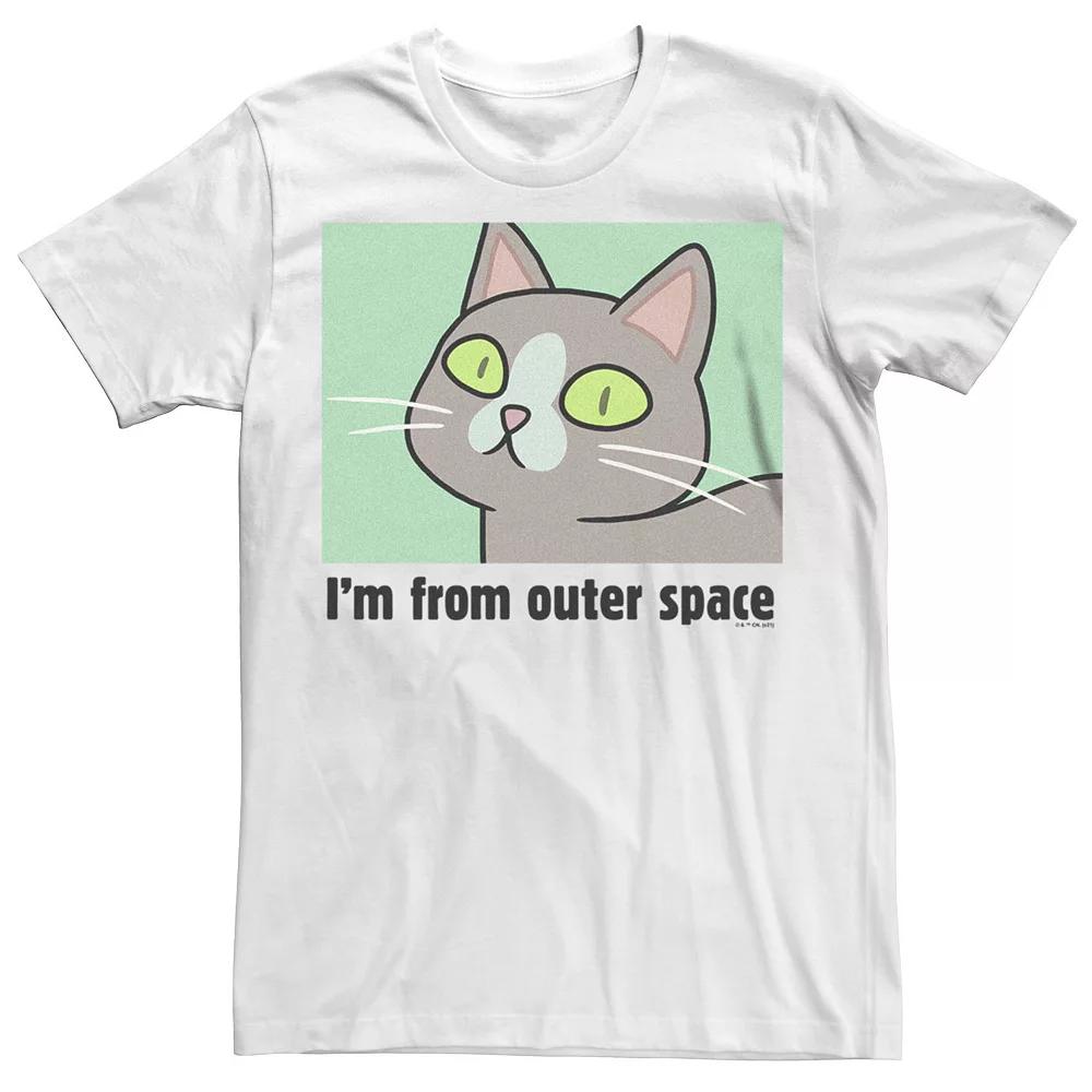 Men's Rick And Morty From Outer Space Tee, Size: Small, White Product Image