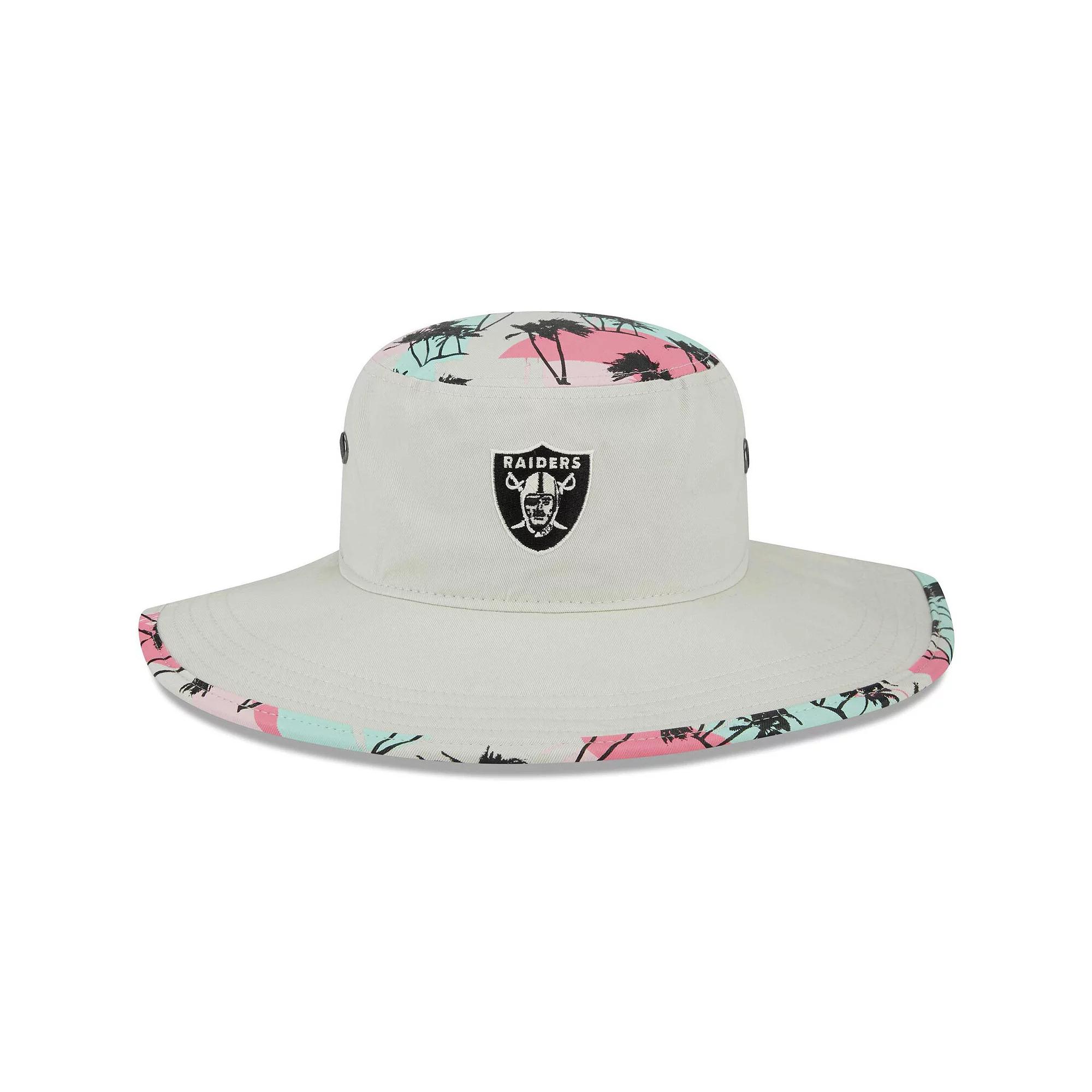 Men's New Era Khaki Las Vegas Raiders Retro Beachin' Bucket Hat, Lvr Beig K Product Image