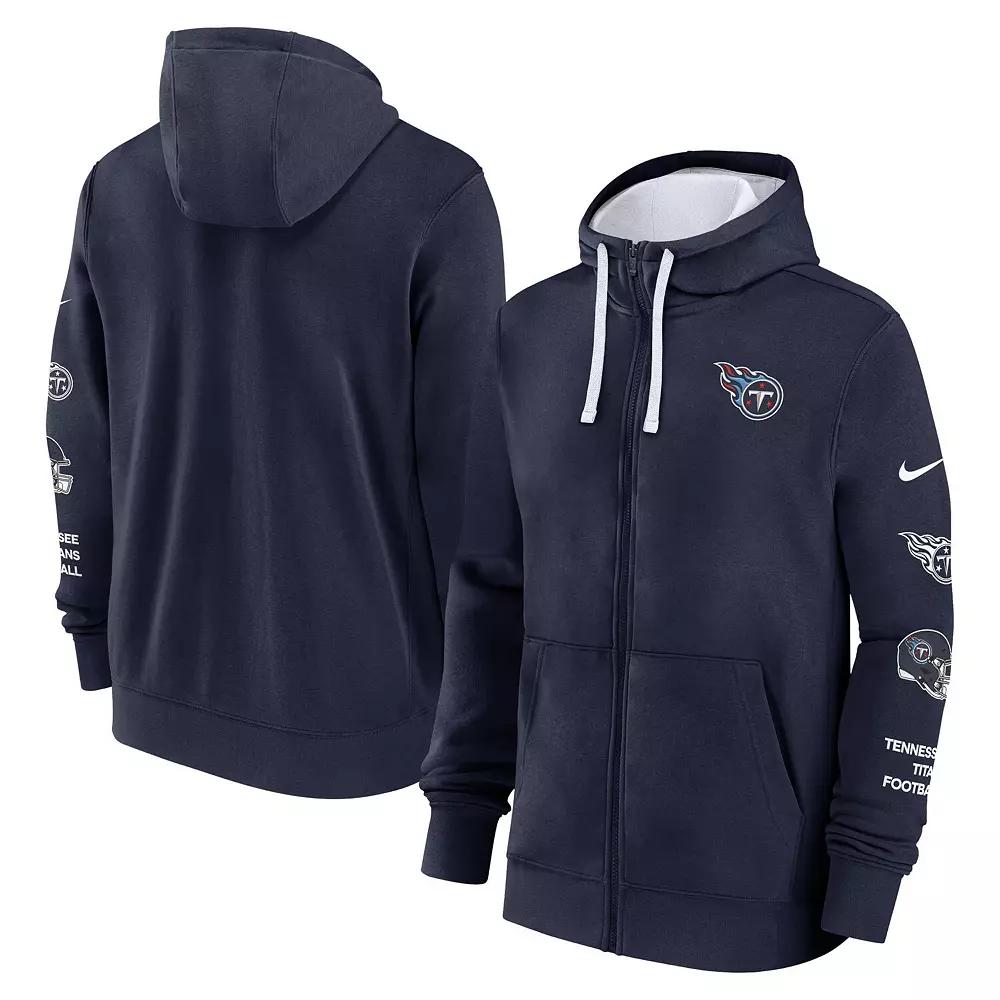 Men's Nike Royal Indianapolis Colts Club Full-Zip Hoodie Jacket,  Product Image