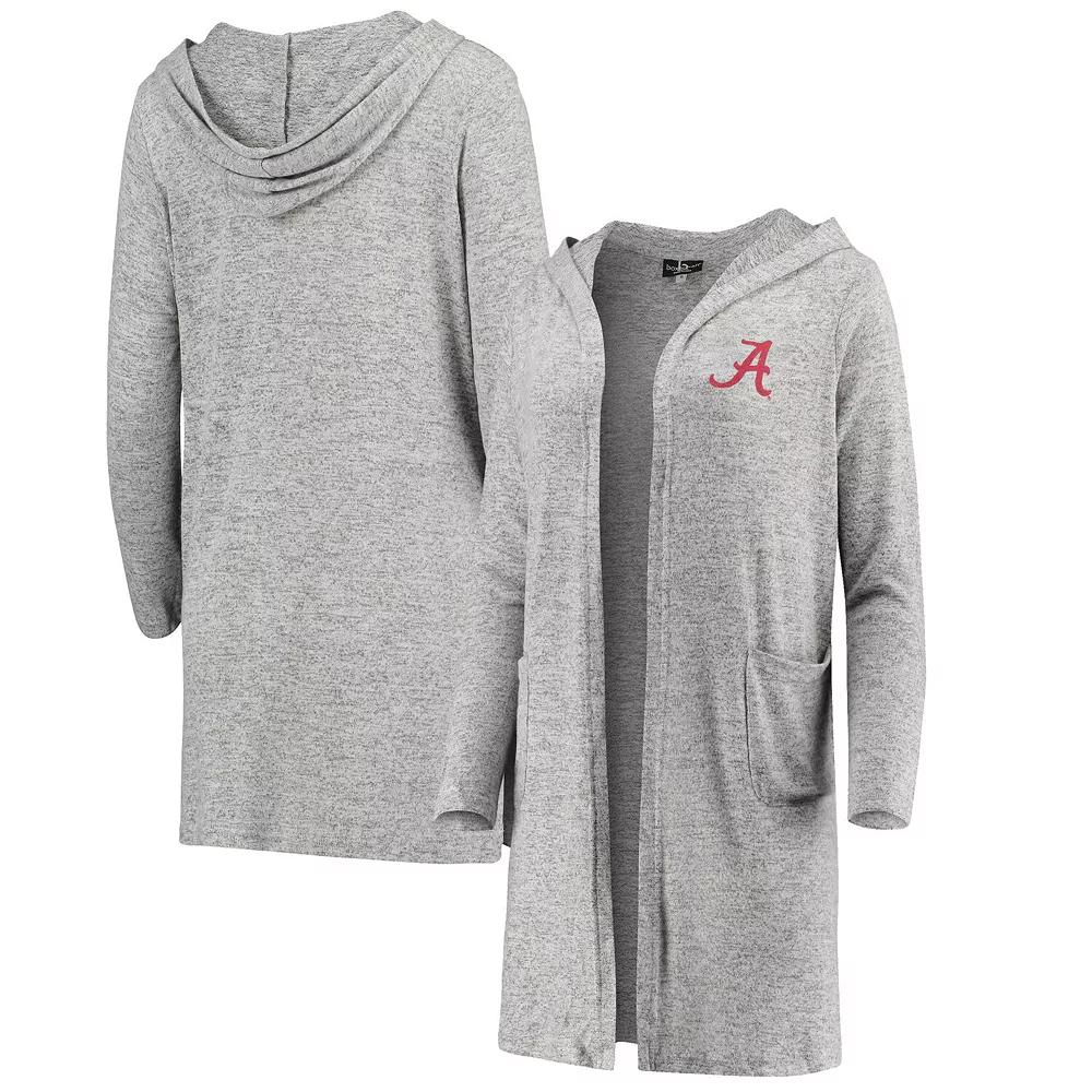 Women's Heathered Gray Alabama Crimson Tide Cuddle Soft Duster Cardigan,  Product Image