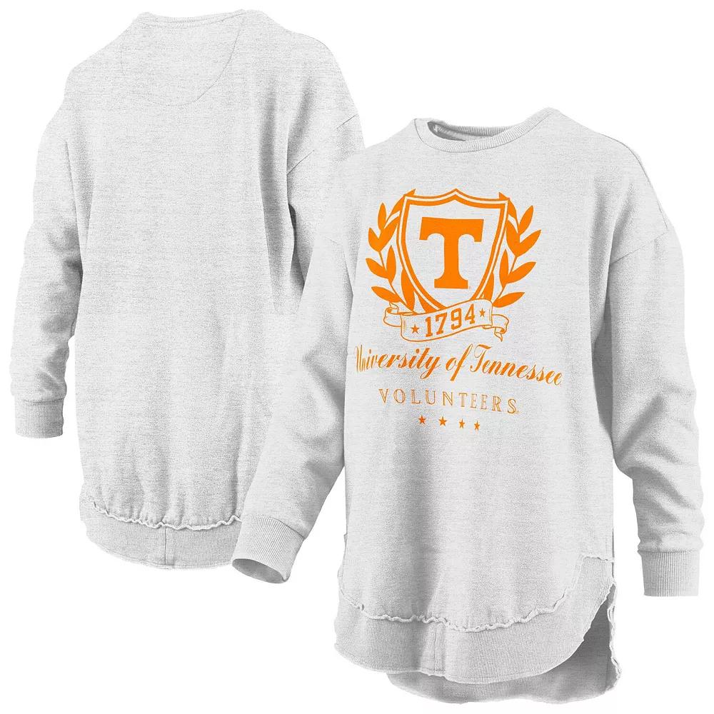 Women's Pressbox Heather Gray Tennessee Volunteers Field Day Melange Poncho Pullover Sweatshirt,  Product Image