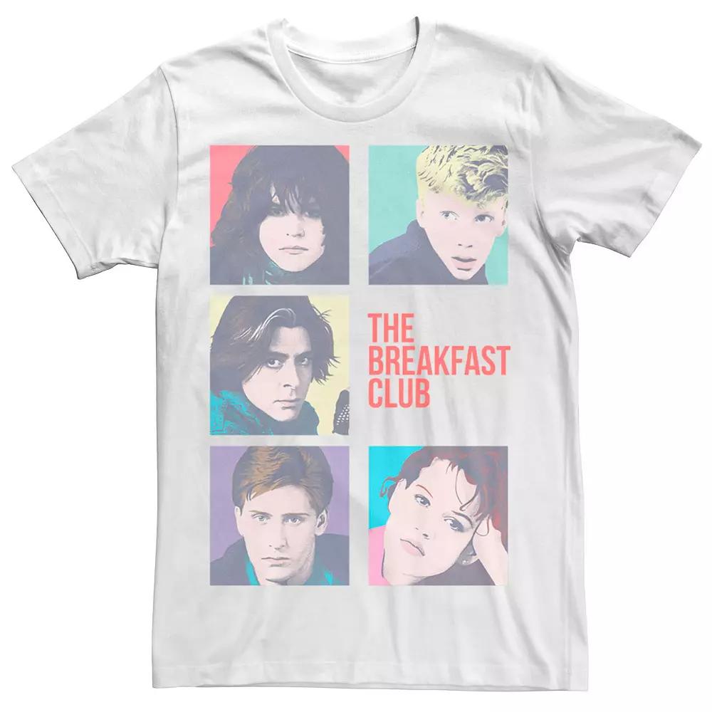 Men's Breakfast Club Group Shot Squares Tee, Size: XL, White Product Image