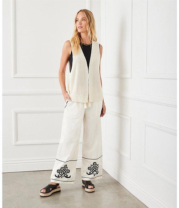 Karen Kane Open Knit Sweater Vest Product Image