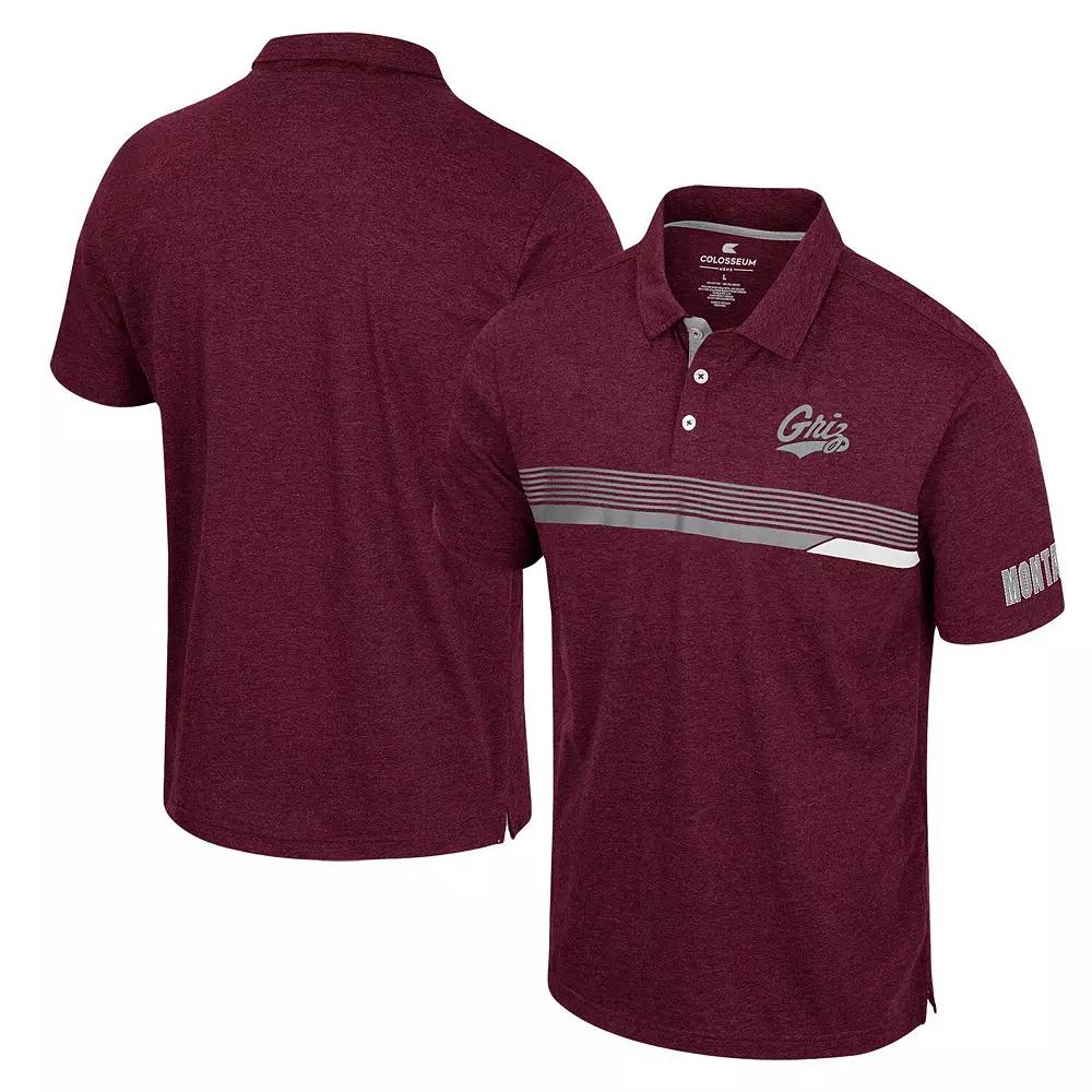 Men's Colosseum  Maroon Montana Grizzlies No Problemo Polo, Size: XL, Mon Red Product Image