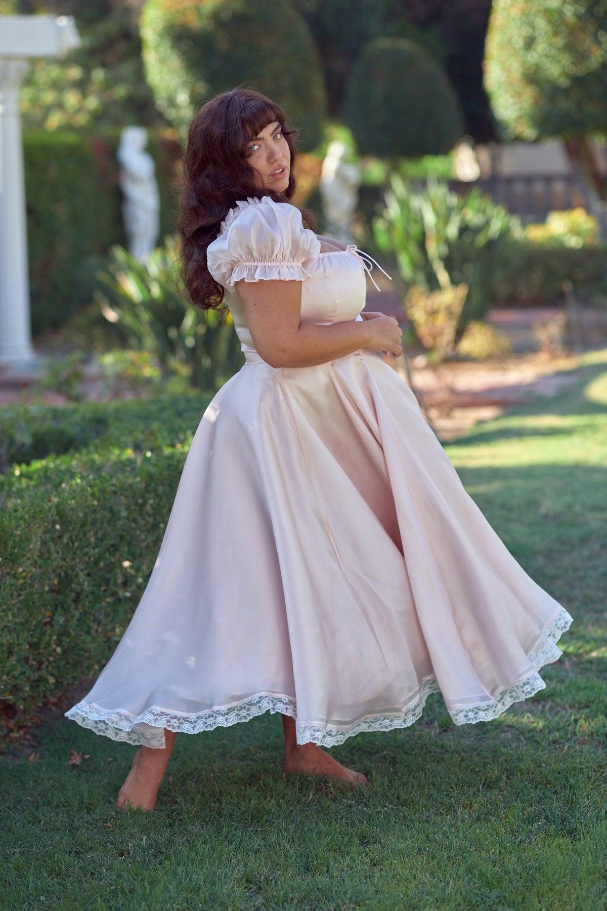 The Peach Fuzz Garden Party Dress Product Image