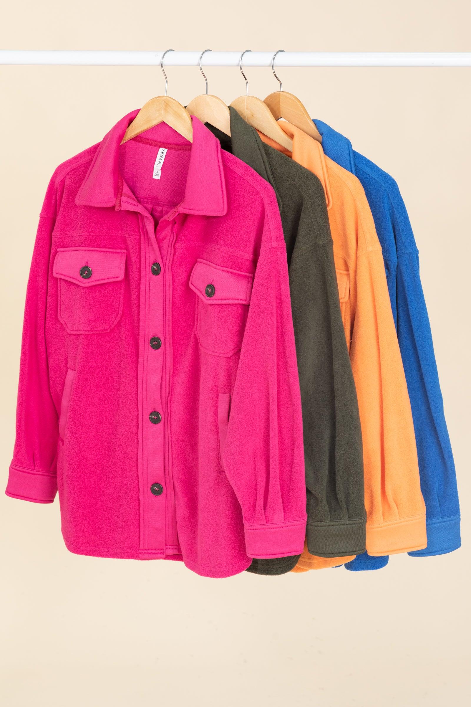 Boyfriend Fleece Shackets Product Image