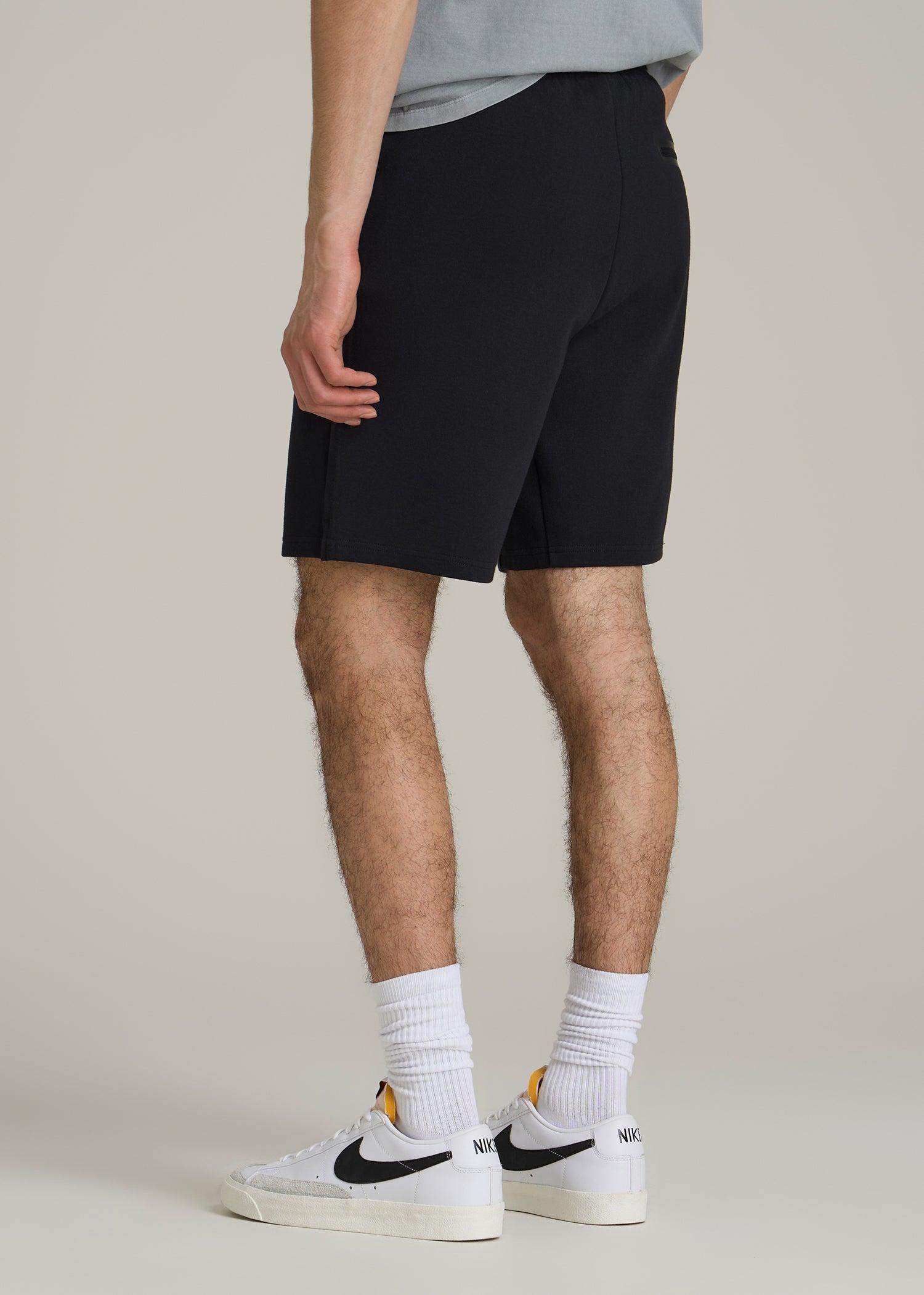 Tech Motion Fleece Shorts for Tall Men in Black Male Product Image