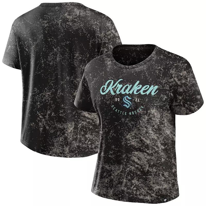 Women's Fanatics Branded Black Seattle Kraken Breakaway T-Shirt,  Product Image