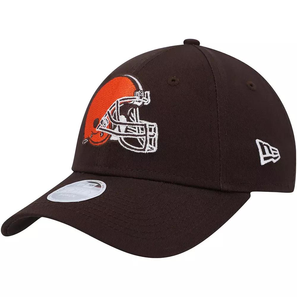 Women's New Era Brown Cleveland Browns Simple 9FORTY Adjustable Hat Product Image