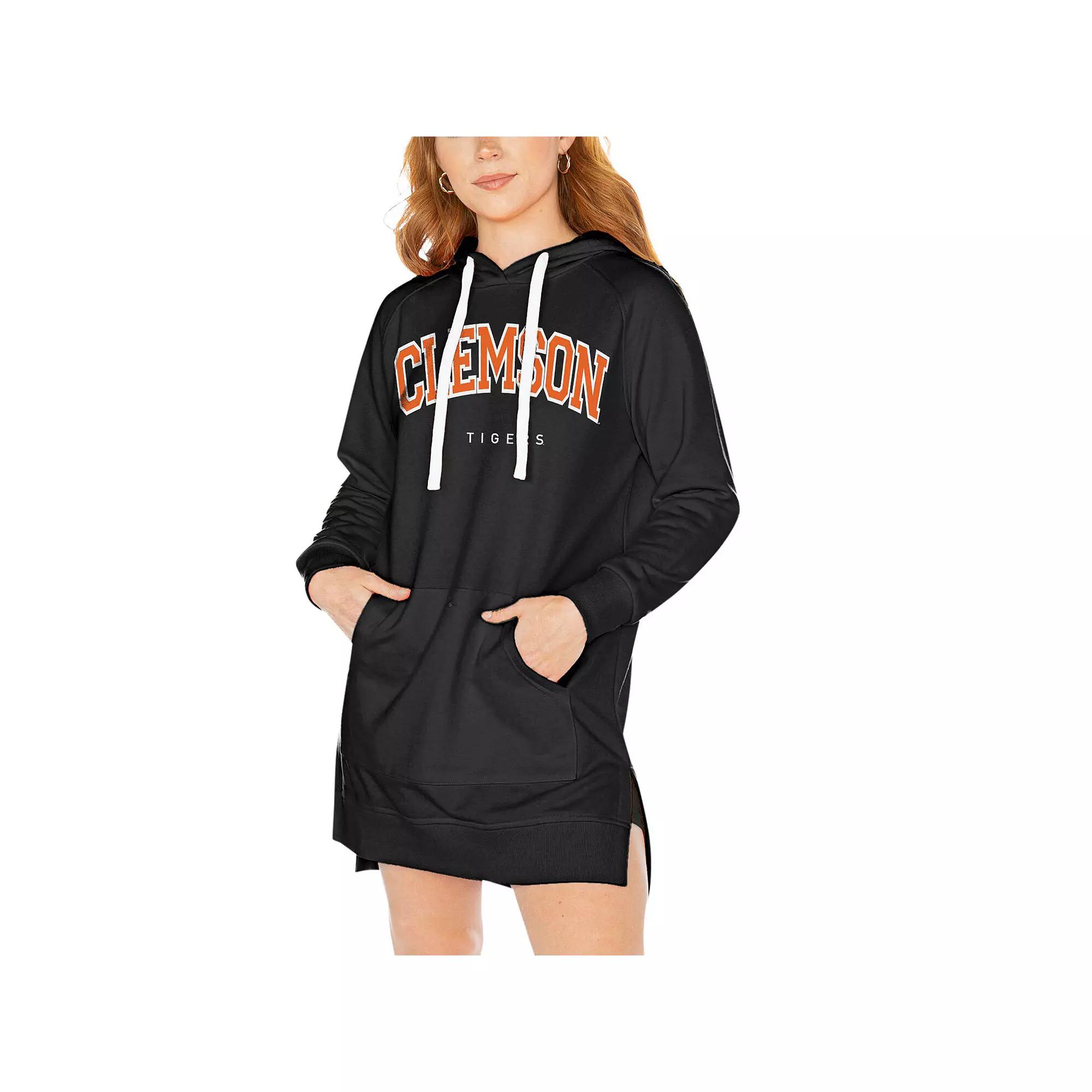 Women's Gameday Couture Navy Auburn Tigers Take a Knee Raglan Hooded Sweatshirt Dress,  Product Image