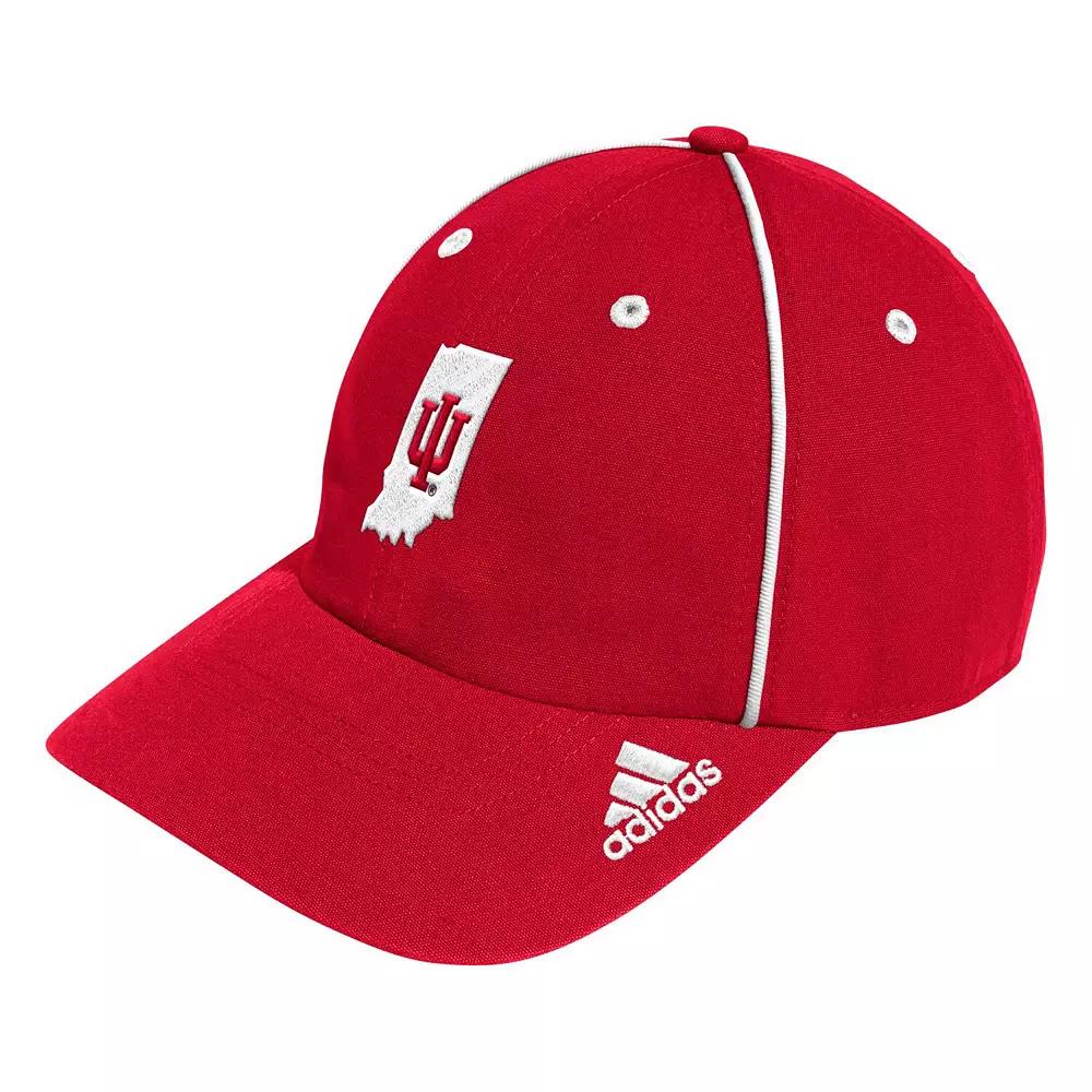 Men's adidas Crimson Indiana Hoosiers Locker Room Athlete Pack Slouch Adjustable Hat, Red Product Image