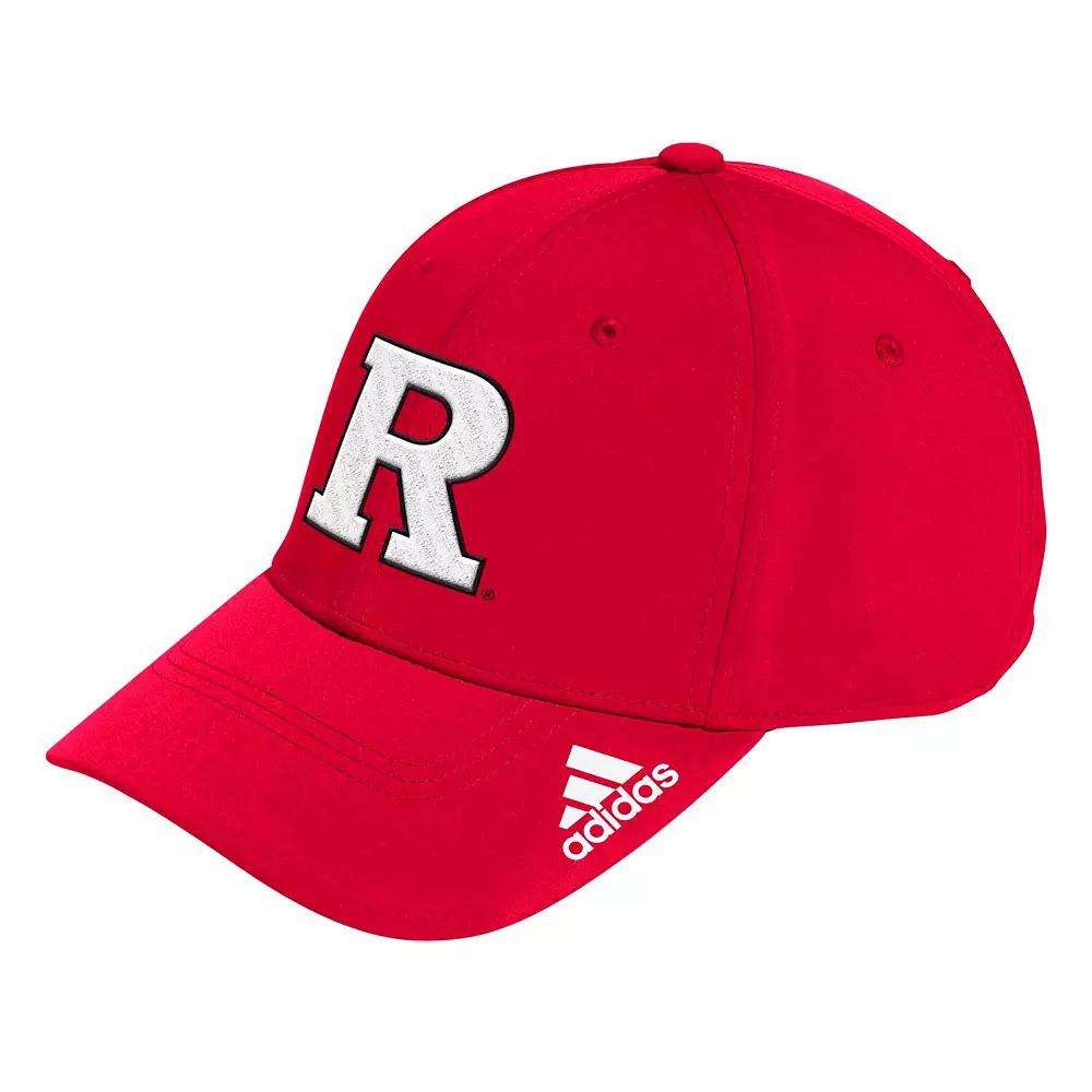 Men's adidas Scarlet Rutgers Scarlet Knights Locker Room Logo Flex Hat,  Product Image