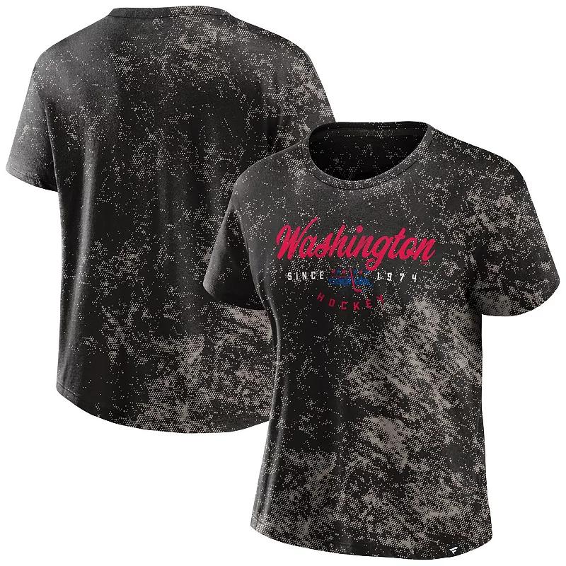Women's Fanatics Black Washington Capitals Breakaway T-Shirt,  Product Image