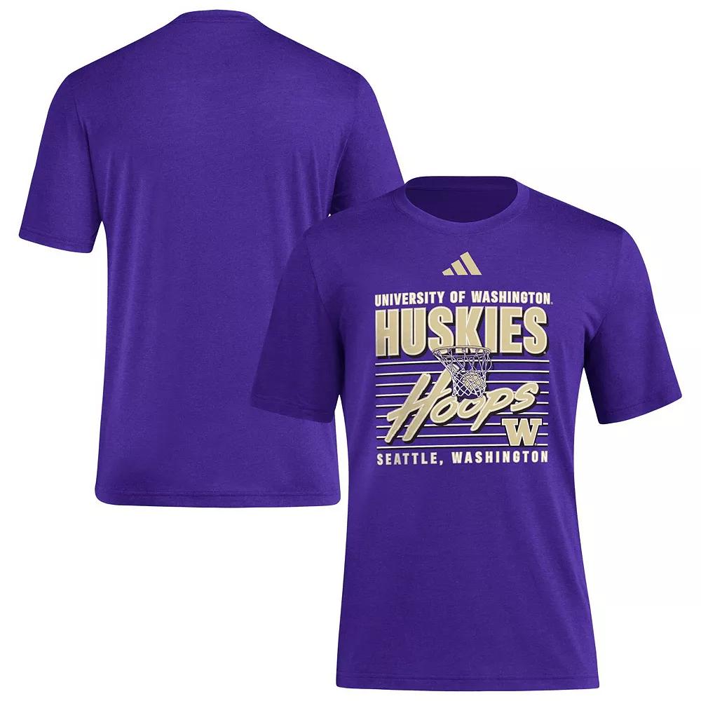 Men's adidas Purple Washington Huskies Locker Swish Tri-Blend T-Shirt, Size: 2XL Product Image