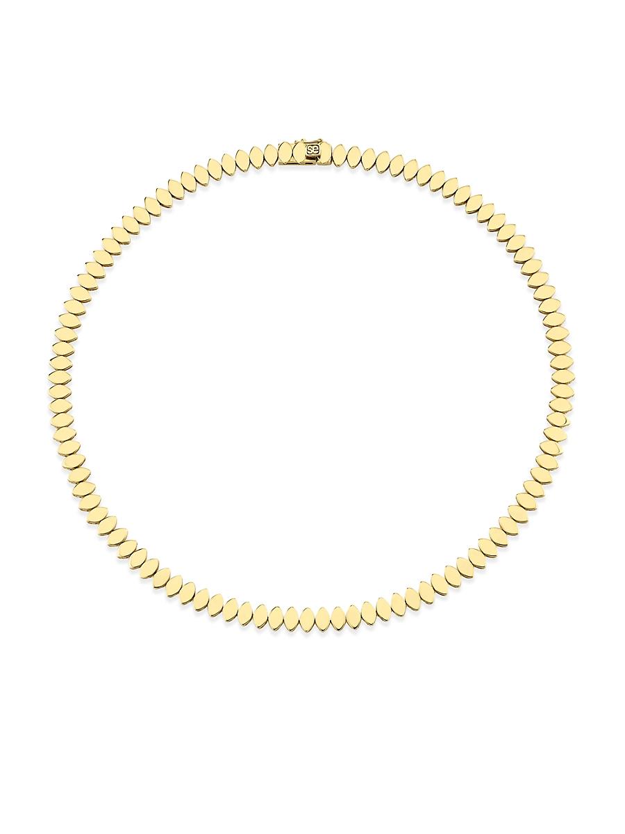 Womens 14K Yellow Gold Marquise Necklace Product Image