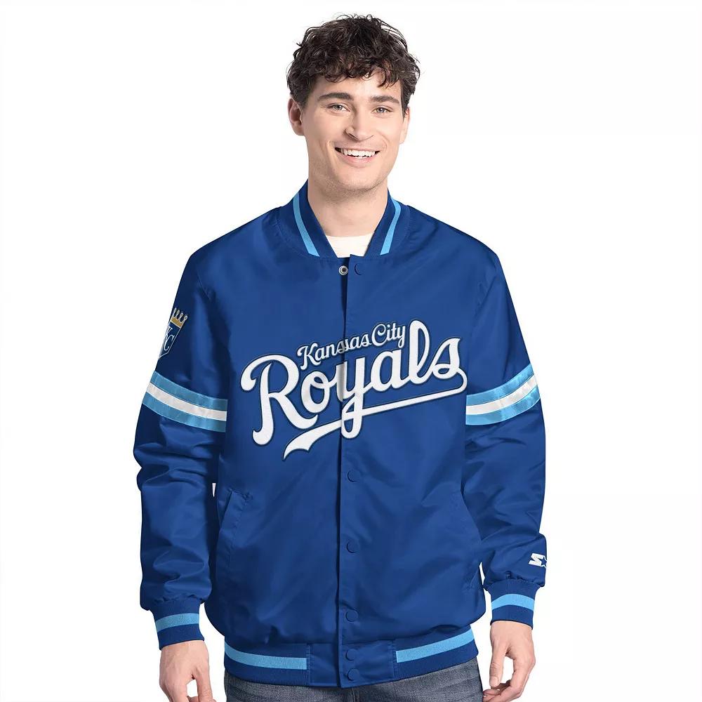 Men's Starter Royal Kansas City Royals Scout Full-Snap Varsity Jacket,  Product Image