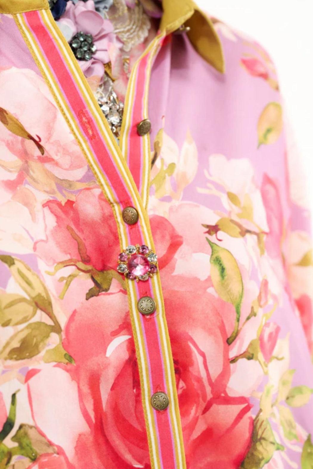 Lavender Floral Blouse Product Image