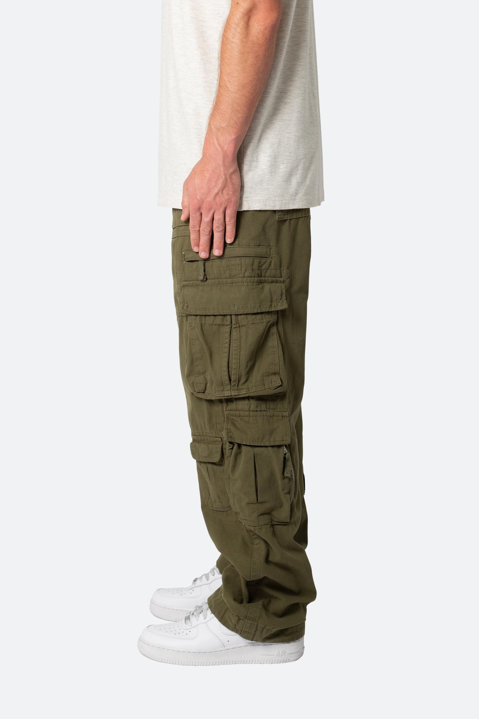 Military Cargo Pants - Olive Product Image