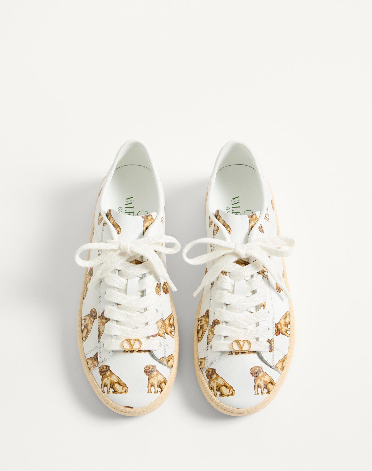 Royco Sneaker In Nappa Calfskin With Petit Charles Pattern Product Image