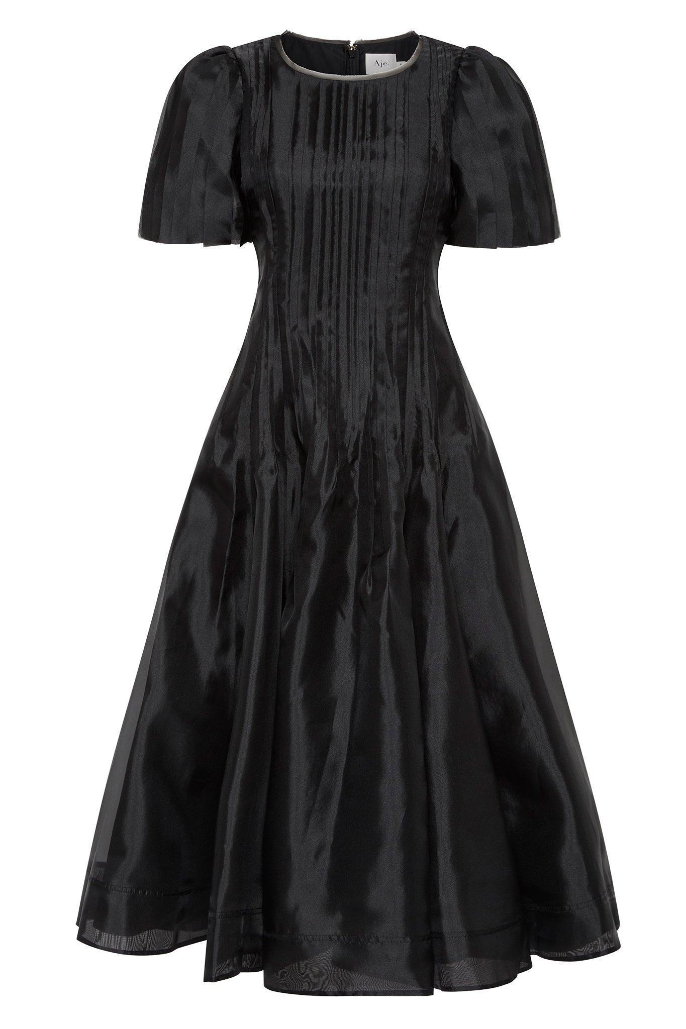 Nova Pleated Midi Dress Product Image