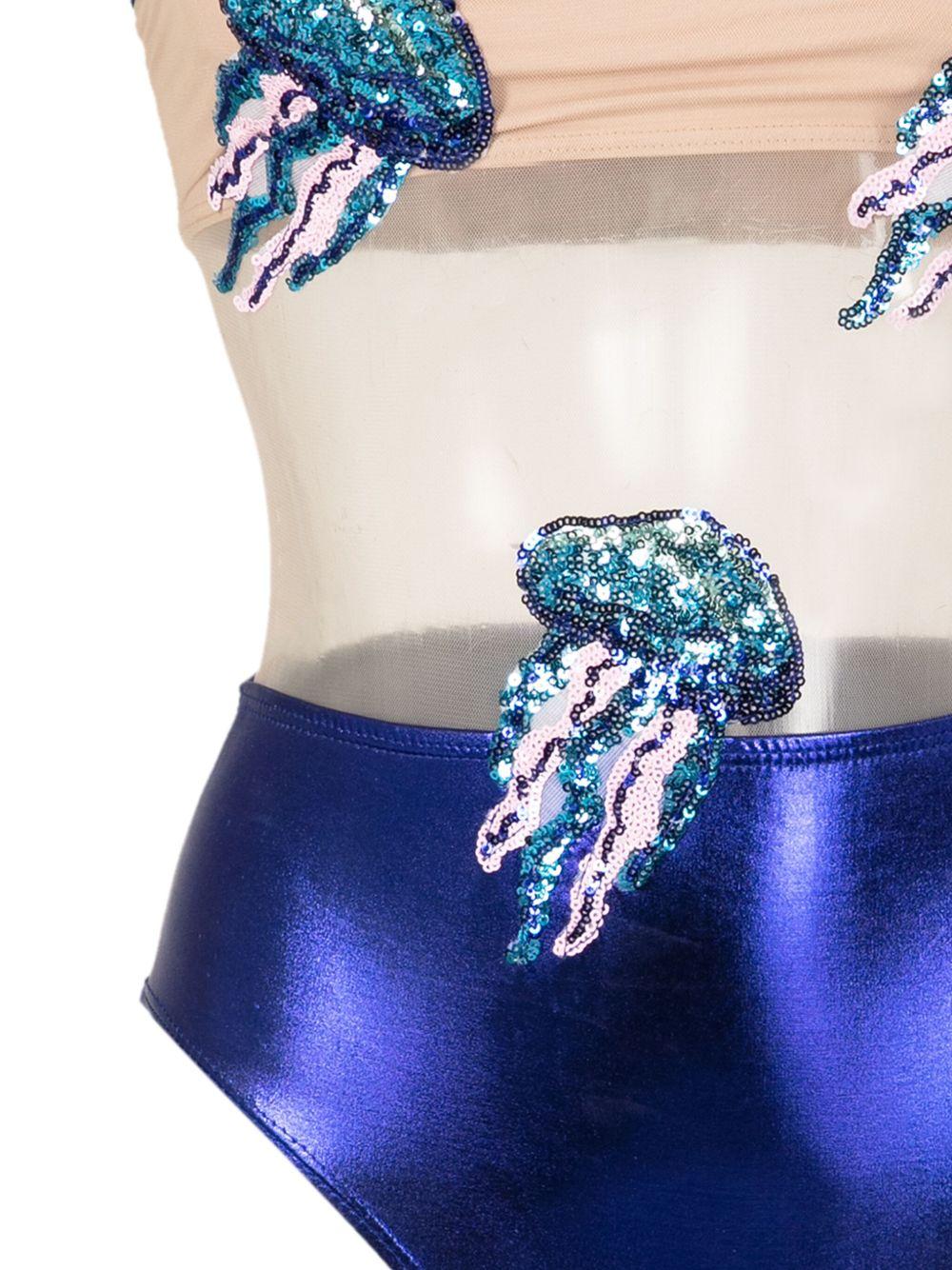 Carnaval/Festival sequin-embellished metallic one-piece Product Image