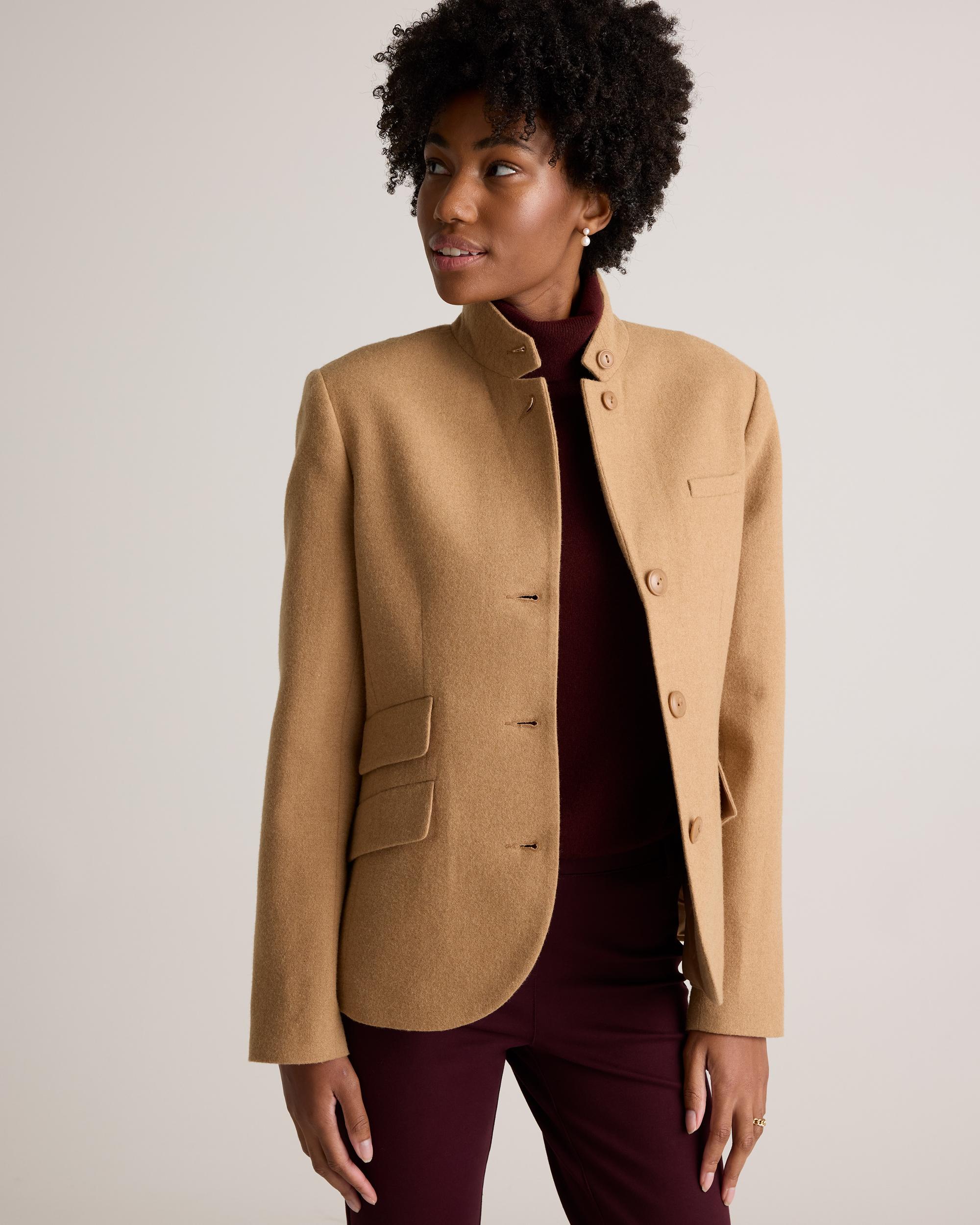Quince | Women's Italian Wool Stand Collar Blazer Product Image