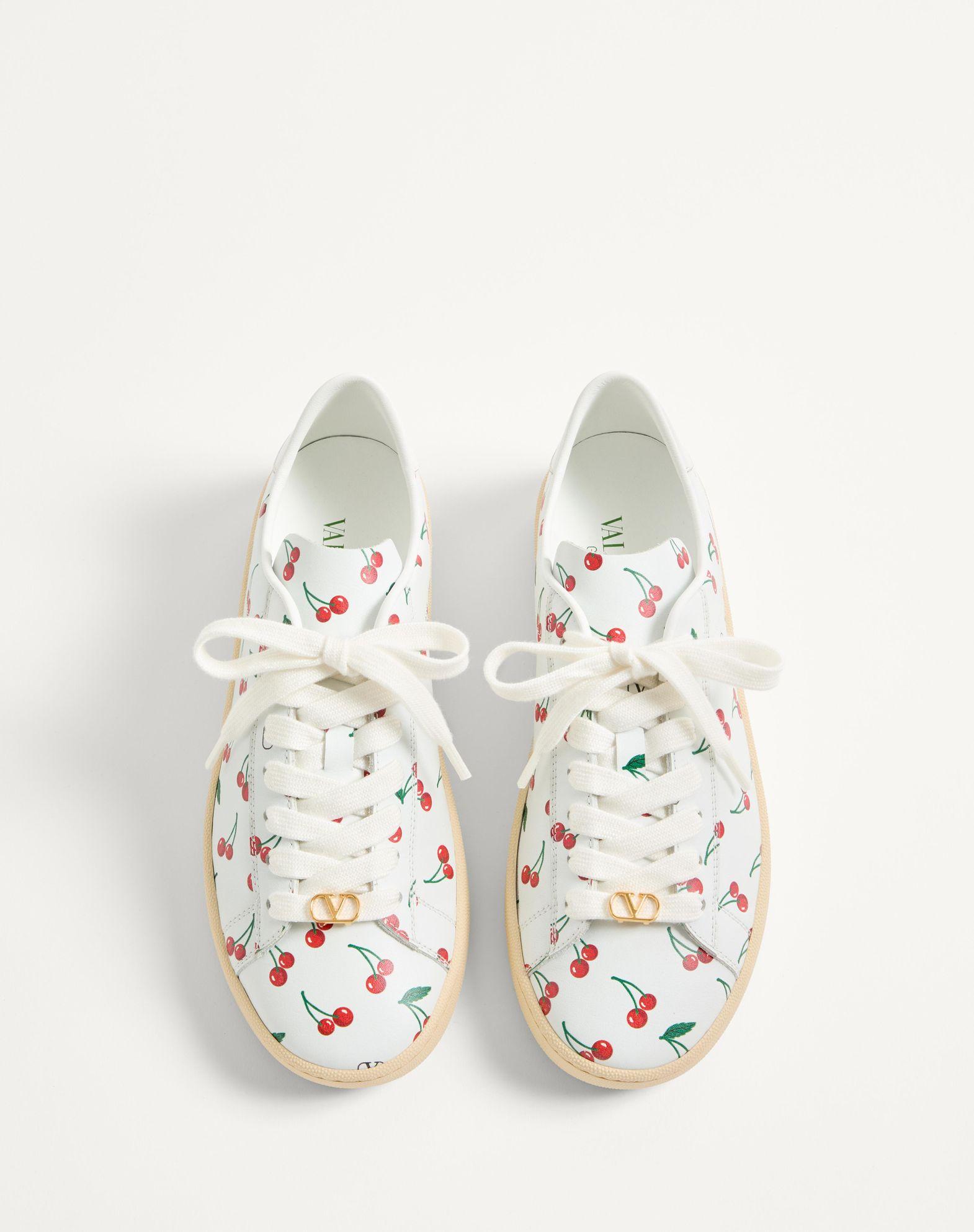 Royco Sneaker In Nappa Calfskin With Cherryfic Pattern Product Image