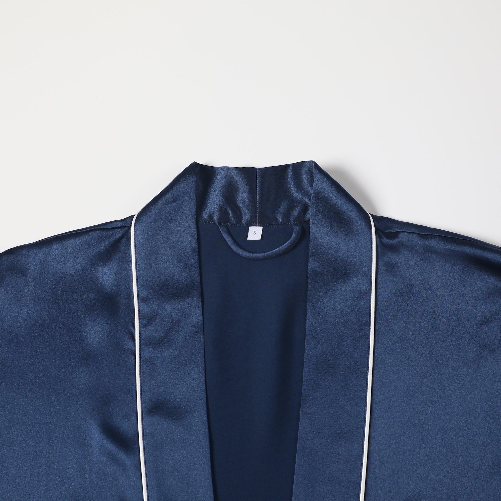 Gift Set | Pure Silk Baby Pink Kimono Robe & Slip Dress | 22 Momme | Float Collection Product Image