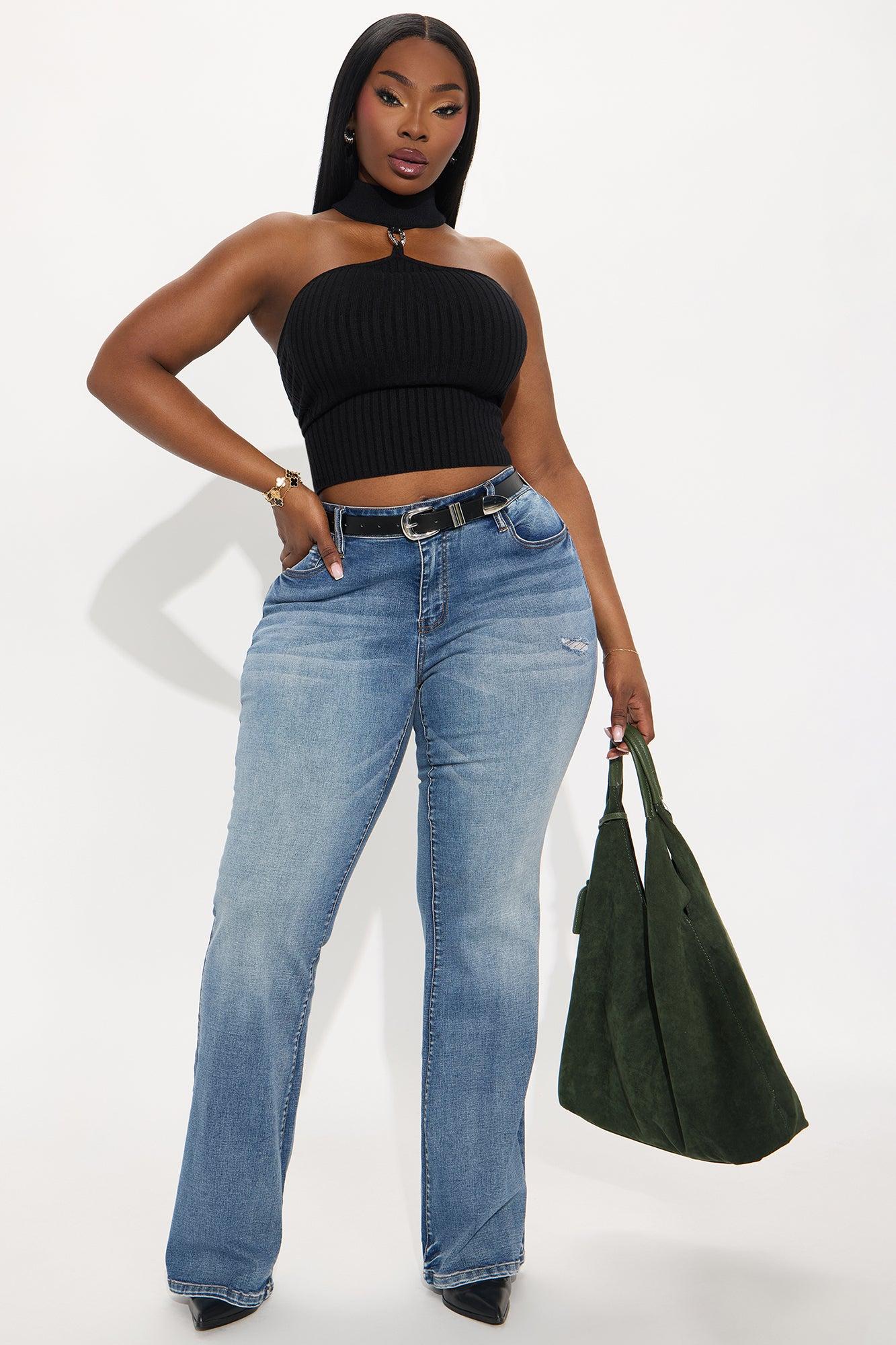 Can't Compete Low Rise Stretch Bootcut Jean - Medium Wash Product Image