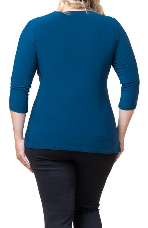Femme Fatale Faux Wrap Top - Plus Product Image