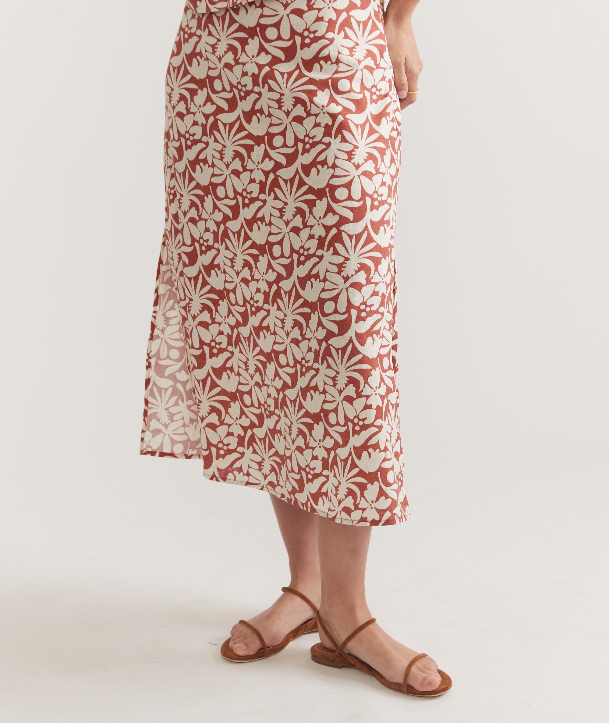 Ryan Slip Midi Skirt Product Image