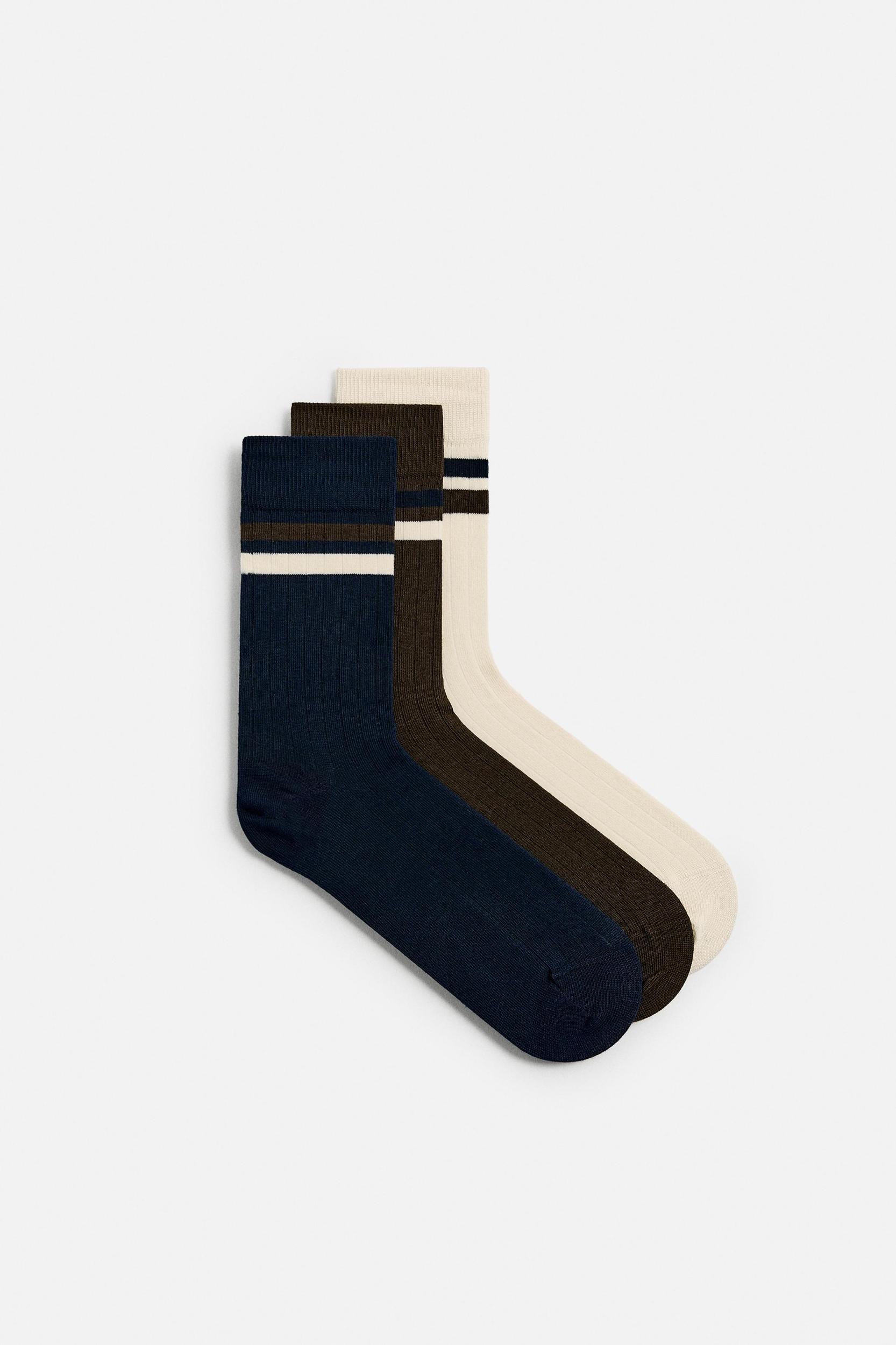 3-PACK OF TEXTURED SOCKS Product Image