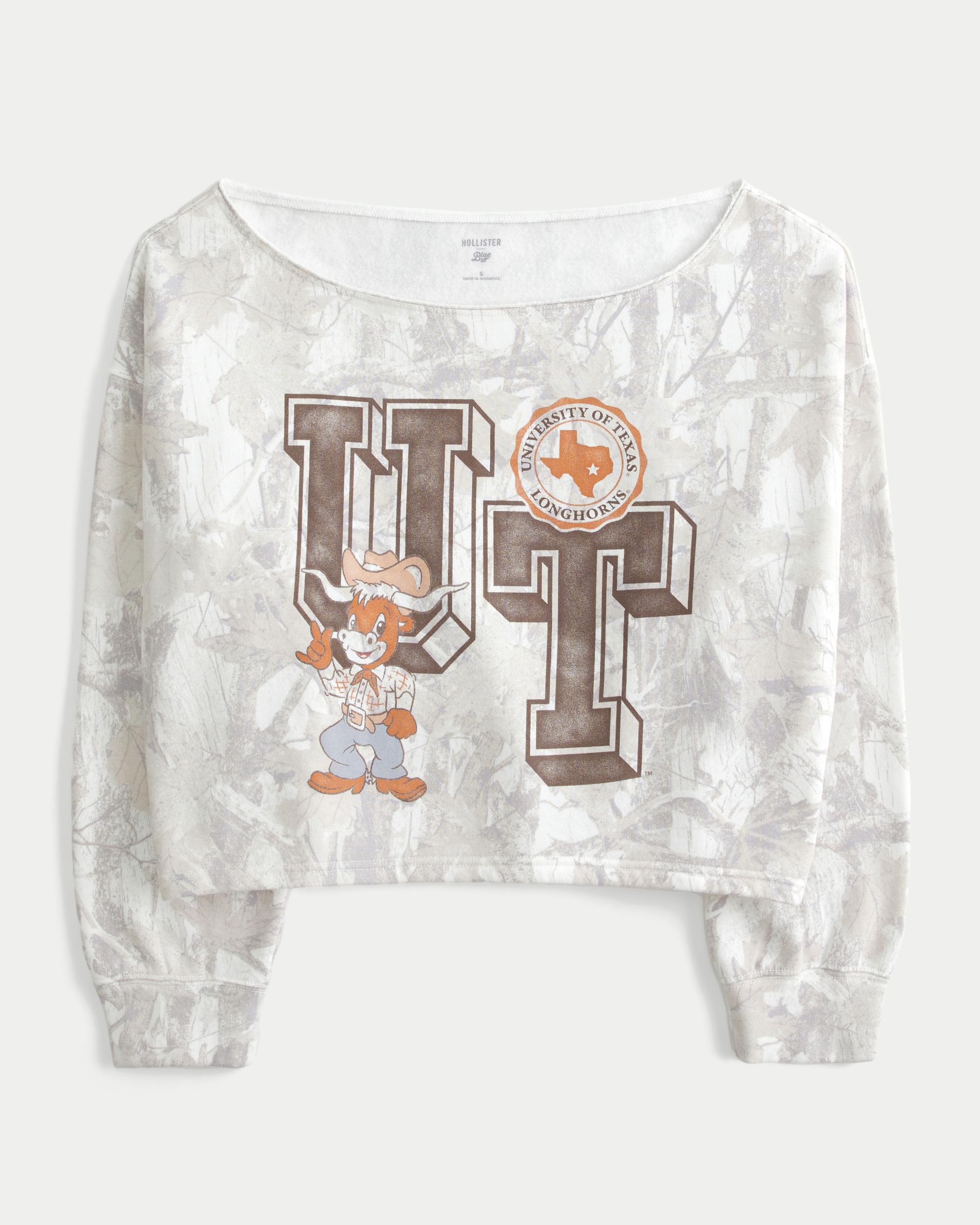 Easy Double Off-the-Shoulder University of Georgia Graphic Sweatshirt Product Image