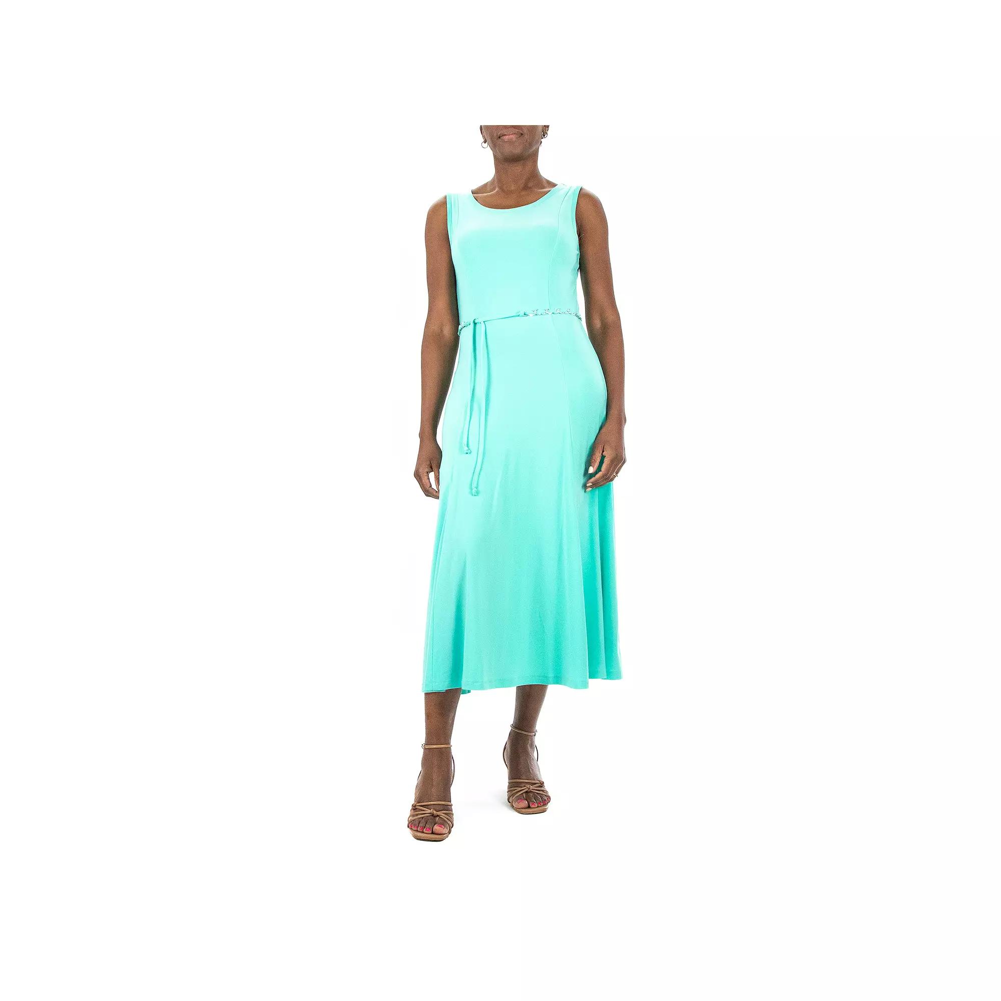 Women's Nina Leonard A-Line Midi Tank Top Dress,  Product Image