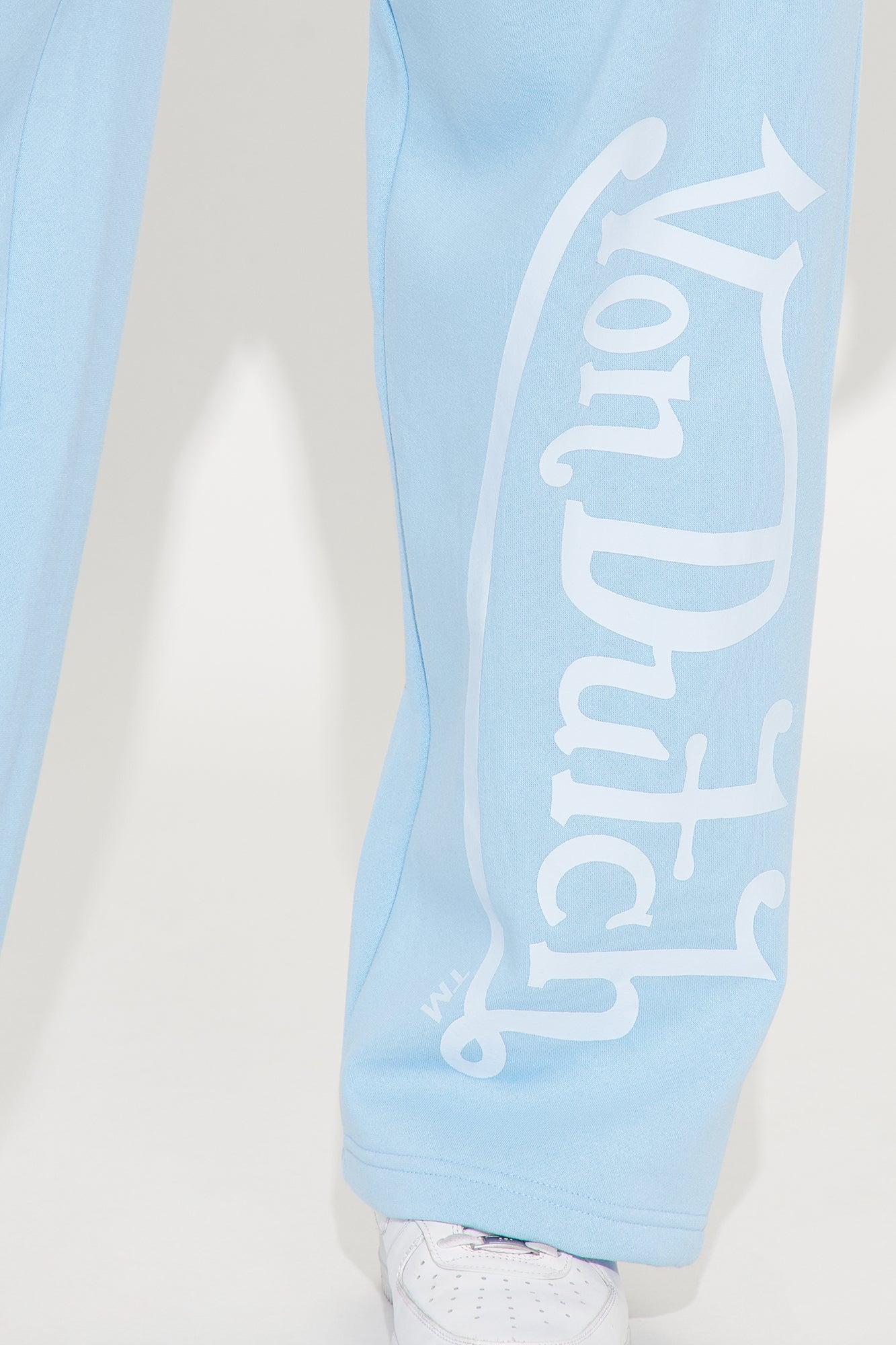 Von Dutch Distressed Wide Leg Pant - Blue Product Image