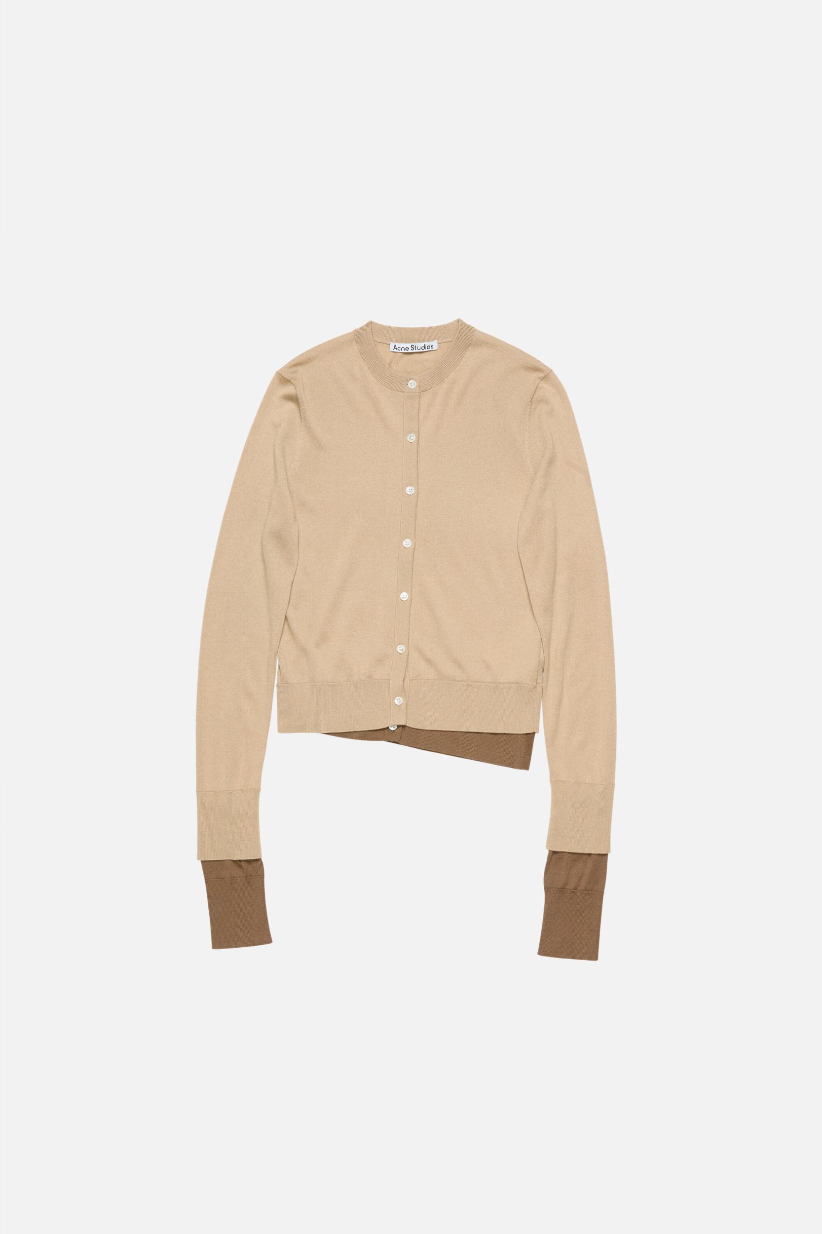 Layered silk cardigan Product Image