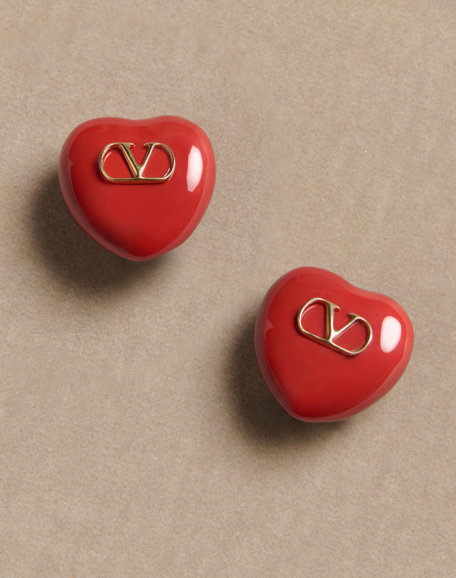Coeur Royal Earrings In Metal And Enamel Product Image
