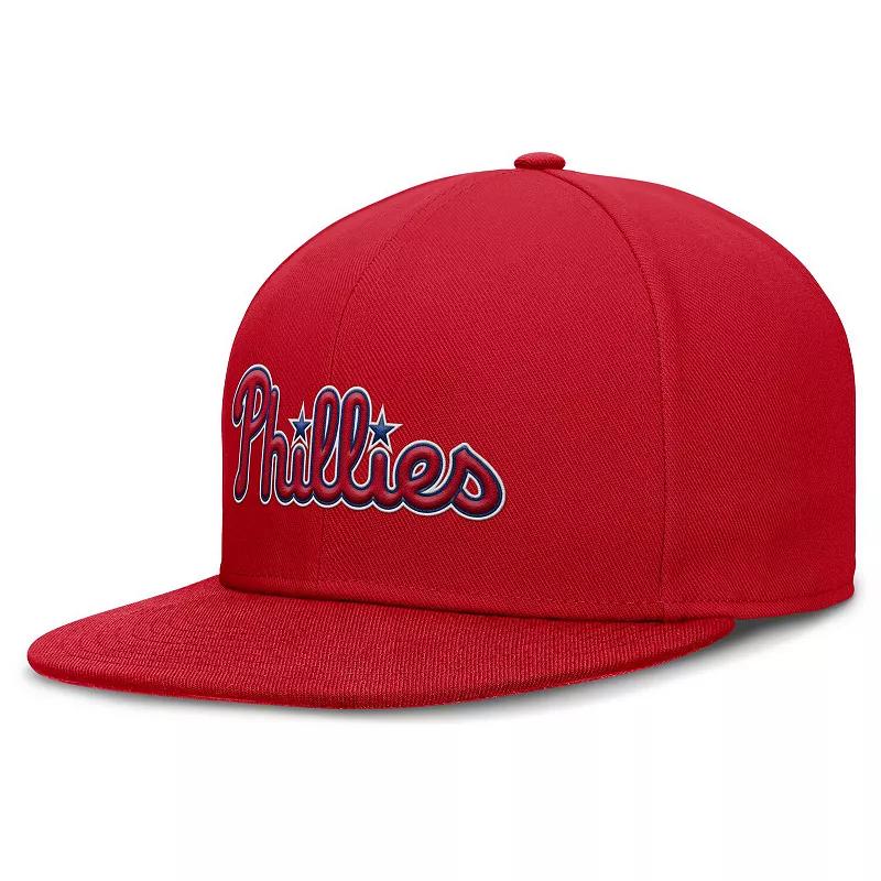 Men's Nike Red Philadelphia Phillies True Performance Fitted Hat,  Product Image