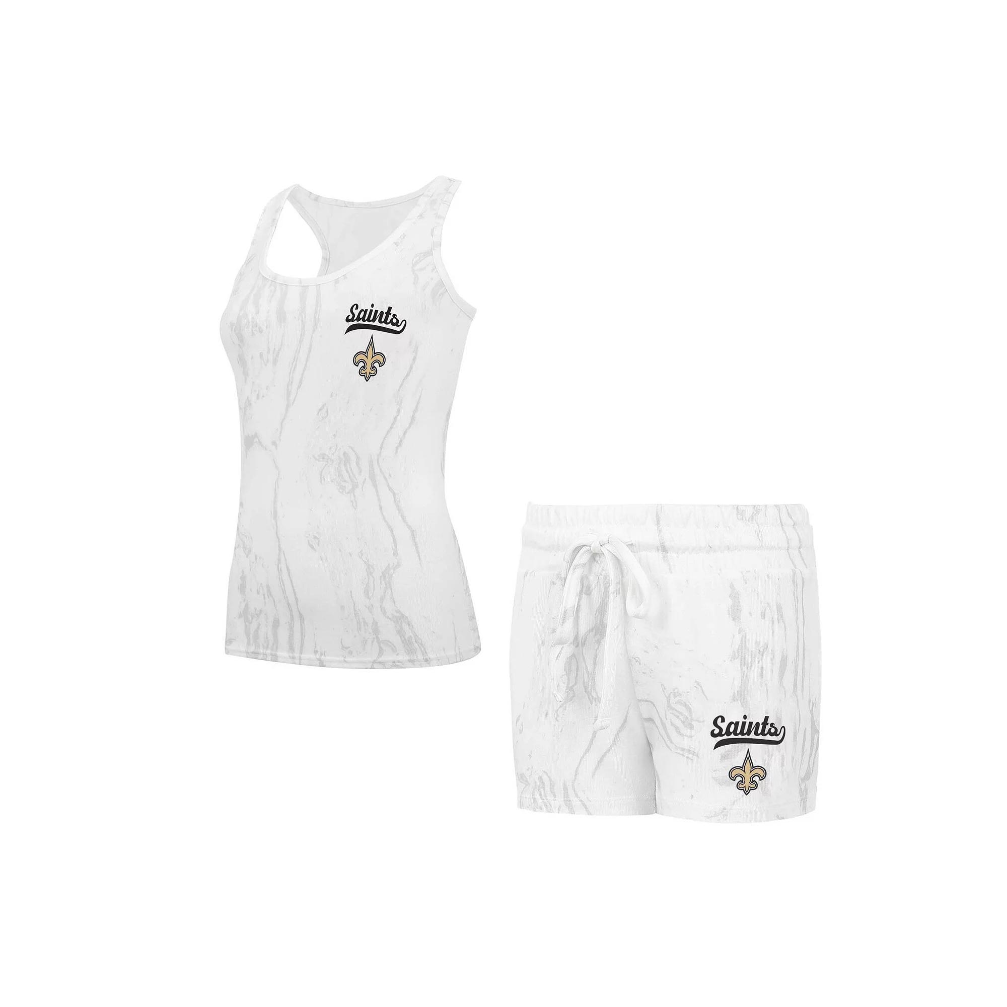 Women's Concepts Sport Las Vegas Raiders Quartz Hacci Knit Tank Top & Shorts Sleep Set,  Product Image