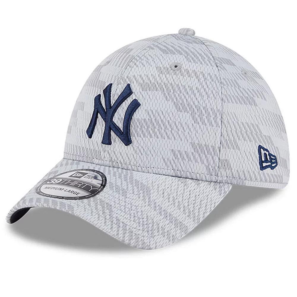Men's New Era Gray New York Yankees 2025 MLB Clubhouse 39THIRTY Flex Hat, Size: Medium/Large, Grey Product Image
