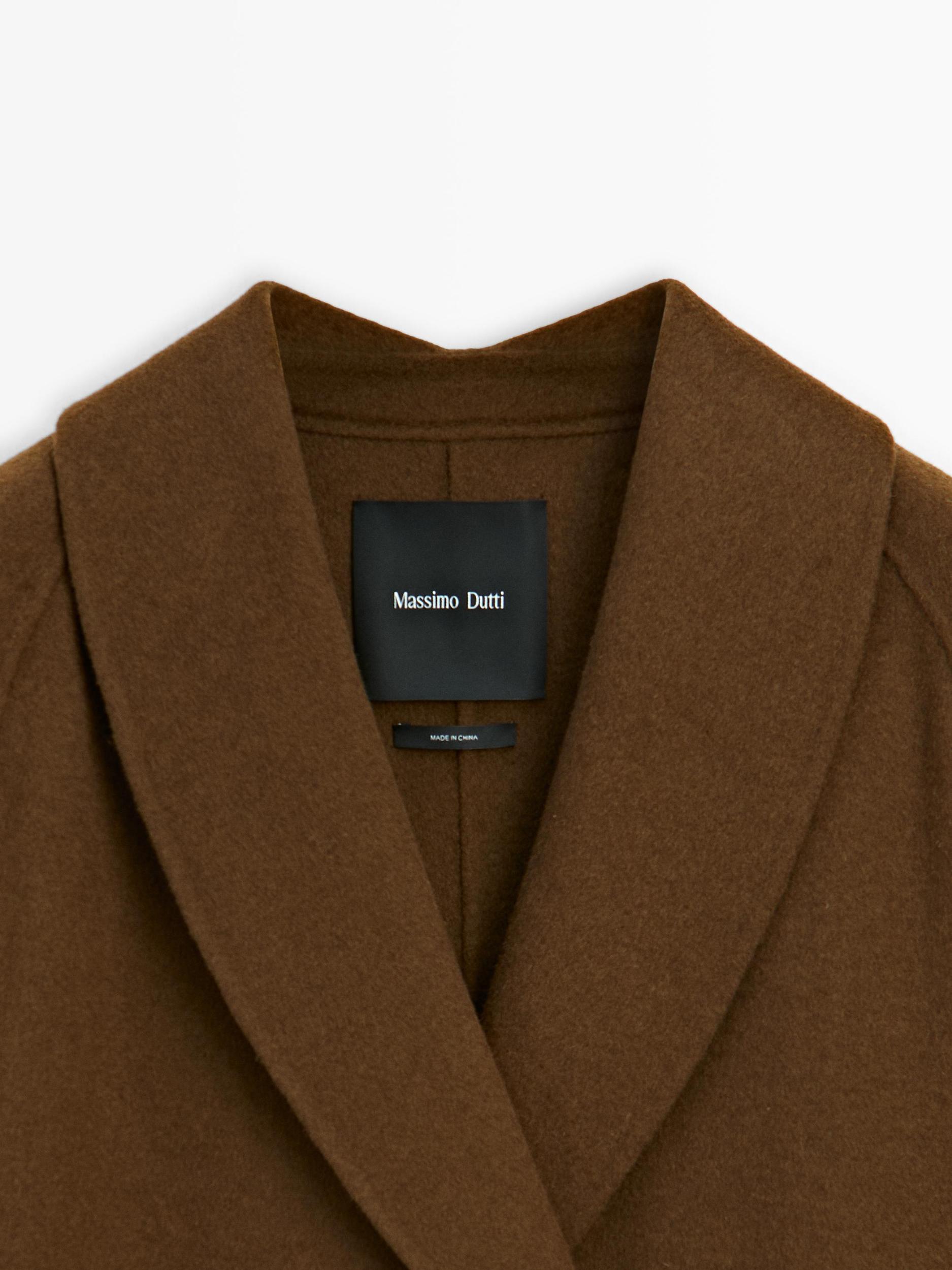 Long wool blend coat Product Image