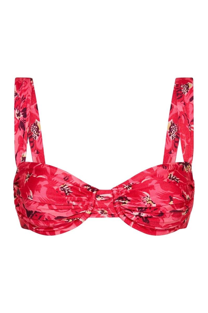 Sol Bikini Top El Limon Floral Pink - Final Sale Product Image