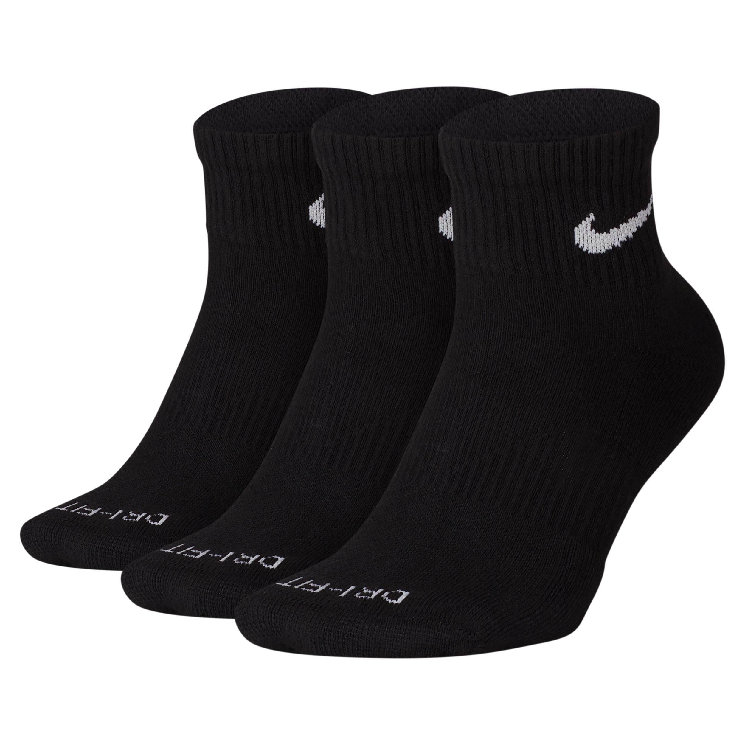 Nike Mens Everyday Plus Cushioned Training Ankle Socks (3 Pairs) | SX6890-010 Product Image