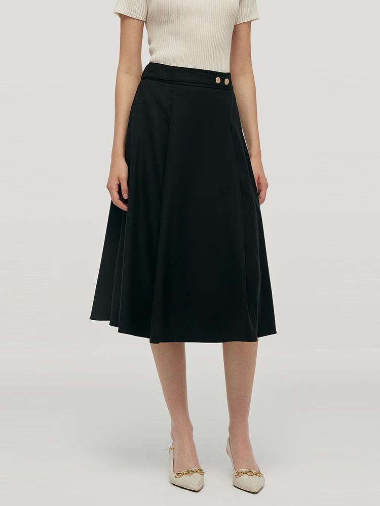 Worsted Woolen Mid-Calf Women Skirt Product Image