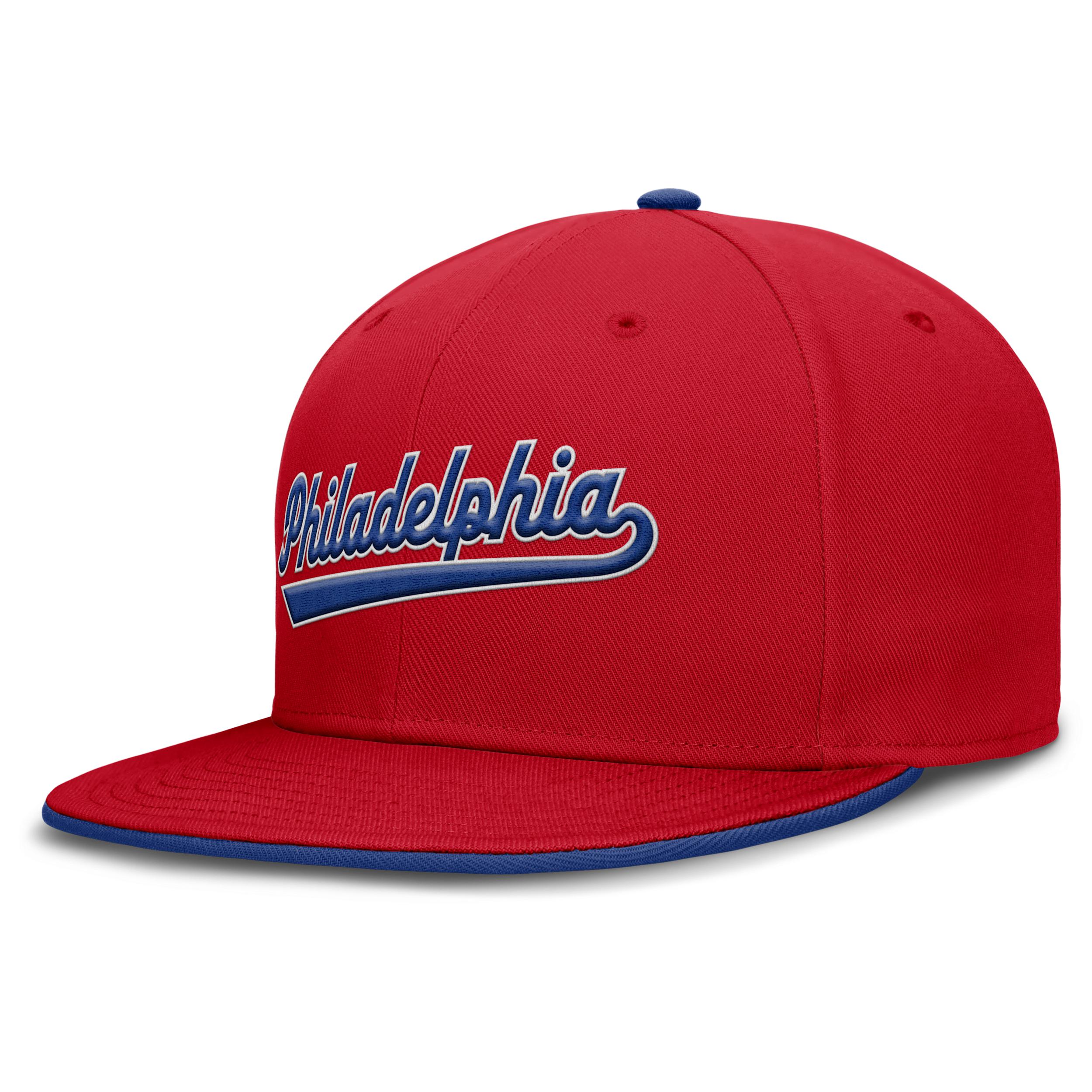 Men's Nike Red Philadelphia Phillies True Performance Fitted Hat,  Product Image