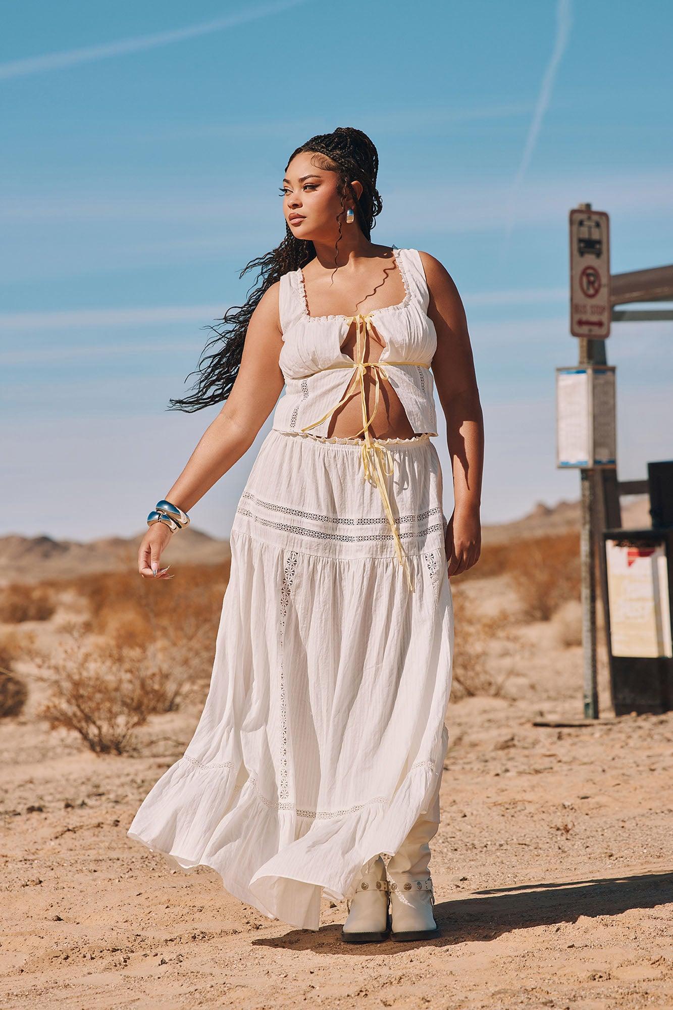 Sunny Skirt Set - White Product Image